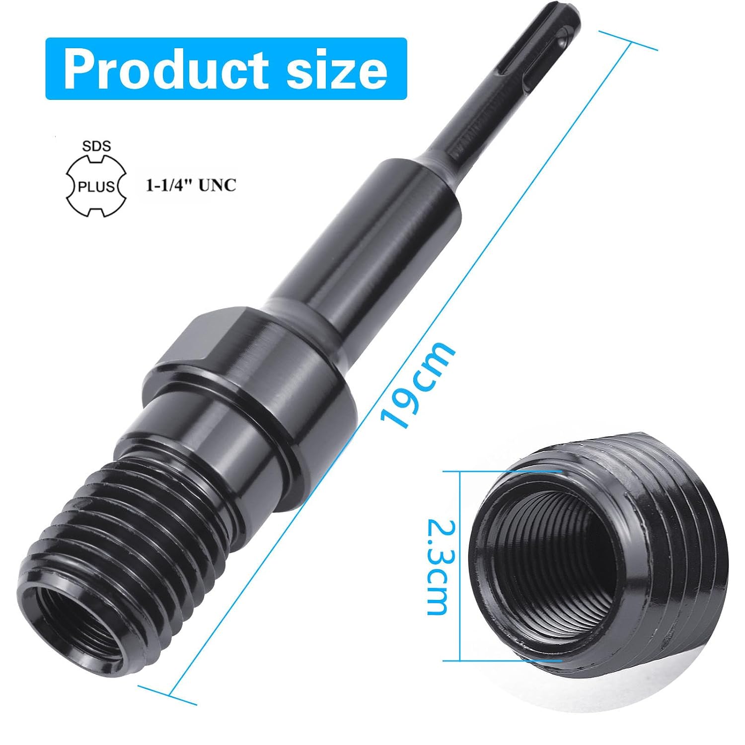 Thumbnail 2 de BIGP SDS-Plus adapter voor diamant- en kernboren met 1-1/4 inch UNC