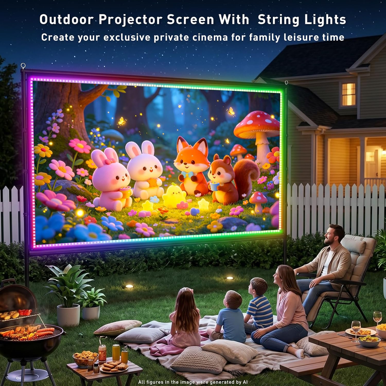 Thumbnail 2 de Outdoor Projector Screen, 120-inch