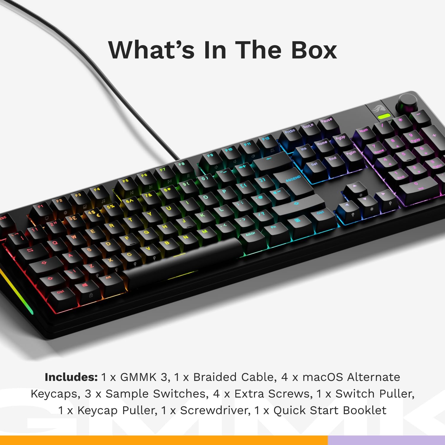 Thumbnail 6 de GLORIOUS GMMK 3 Custom Mechanical Keyboard | Full Size 100% with Modular Gasket System