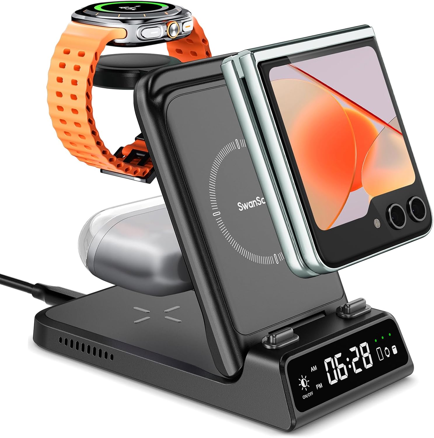 Detalle de SwanScout 703F Caricatore wireless 3 in 1