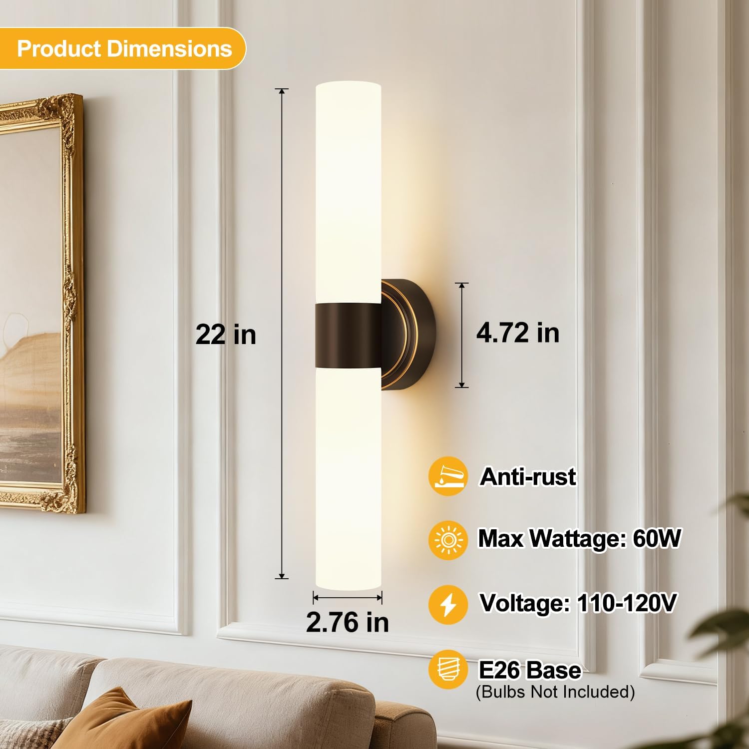 Detalle 2 de Meybiok Wall Sconces, Set of Two