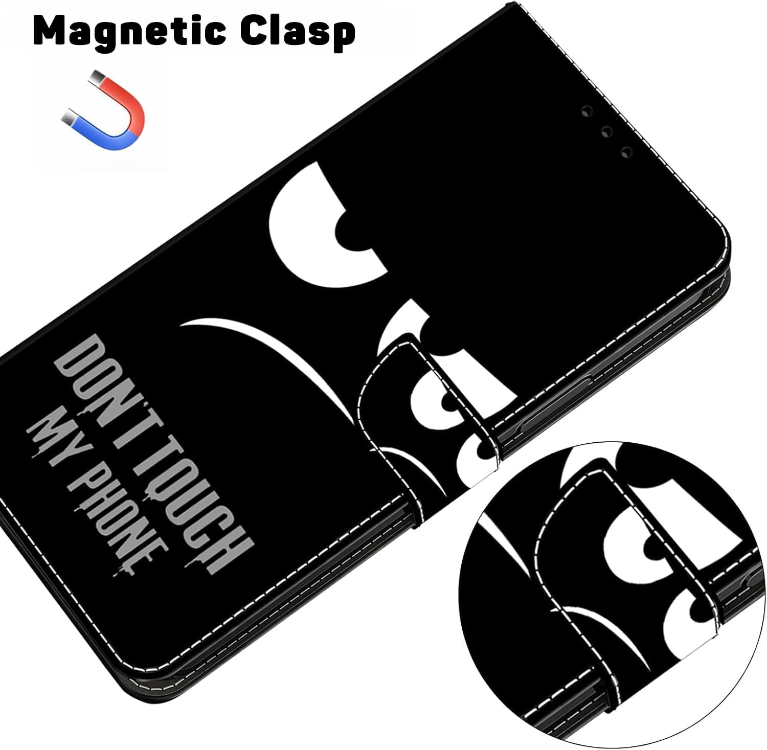 Thumbnail 5 de BOLELAW Case for Samsung Galaxy A55 – PU Leather Flip Cover with Magnetic Closure, Kickstand & 2 Card Slots