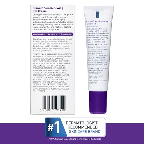 Detalle 2 de CeraVe Eye Cream for Wrinkles with Peptides, Caffeine & Niacinamide, 0.5oz
