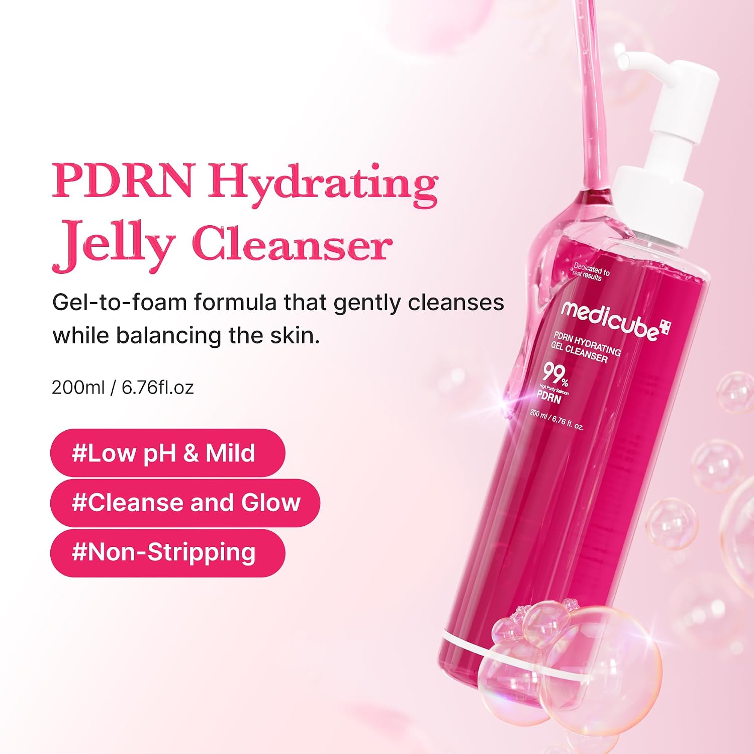 Detalle 2 de medicube PDRN Jelly-to-Foam Cleanser 200ml