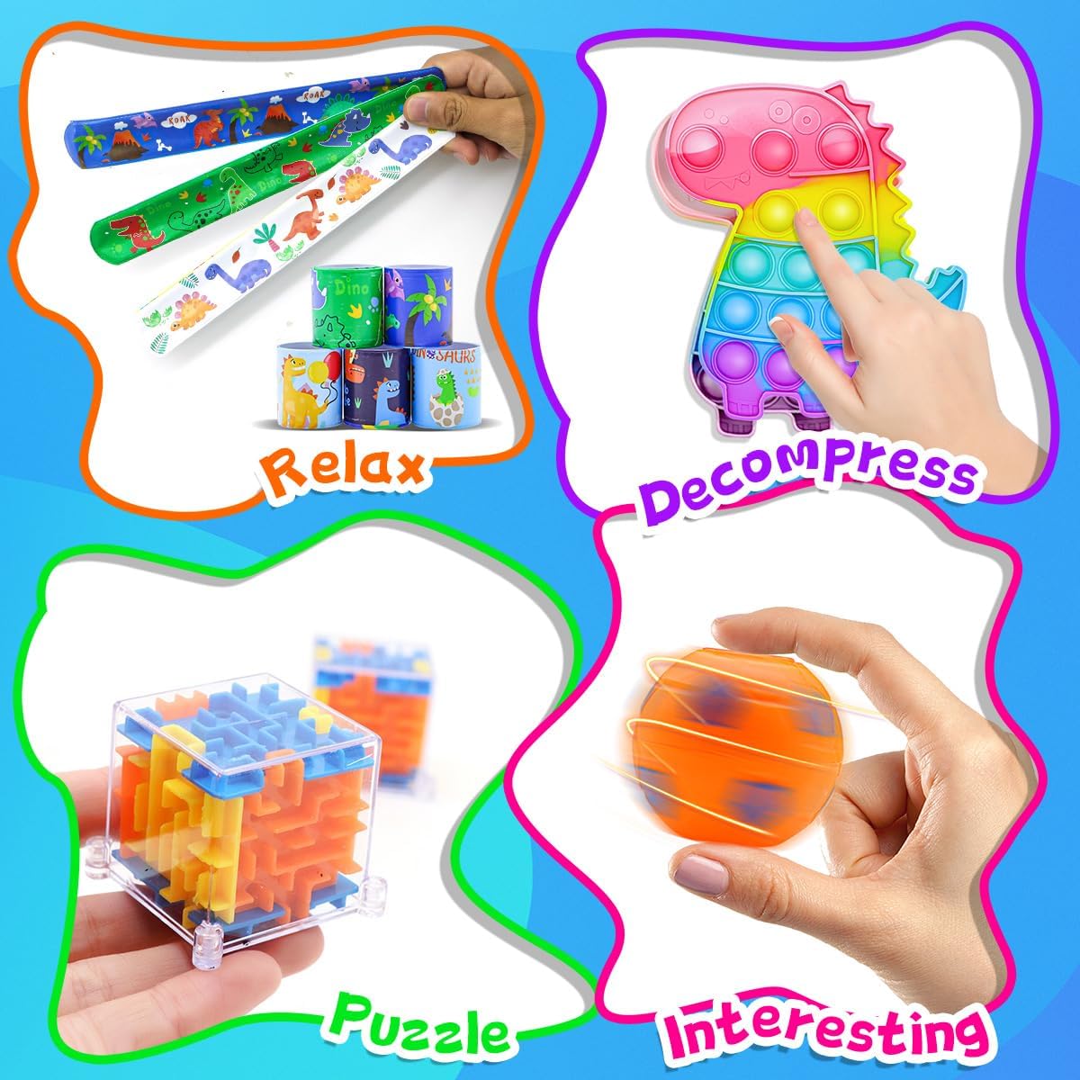 Thumbnail 3 de 1000pcs Party Favors for Kids – Sensory Fidget Toy Pack for Parties, Classroom Rewards, and Gift Bags