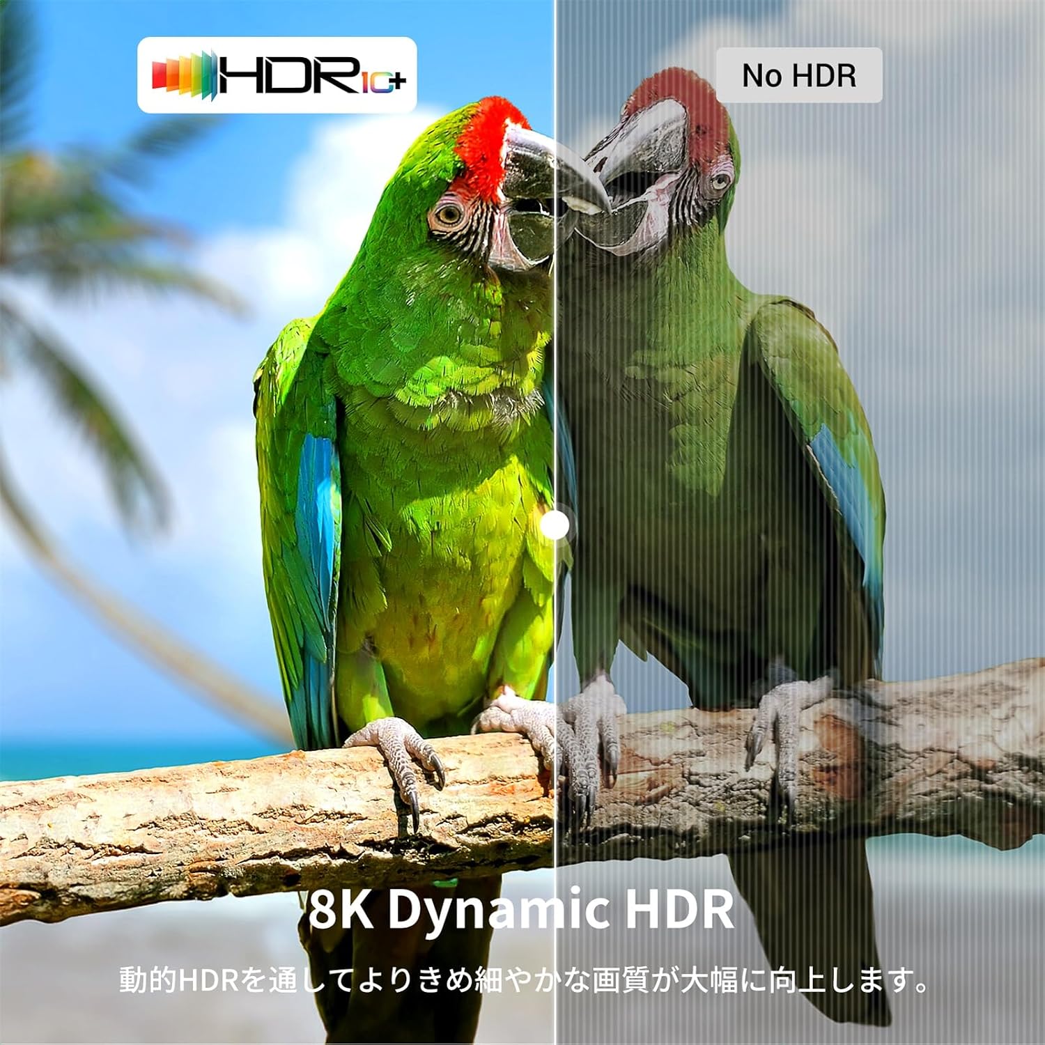 Detalle 1 de UGREEN HDMI 2.1ケーブル 5m|48Gbps・8K@60Hz/4K@120Hz対応、直径約6.2mm