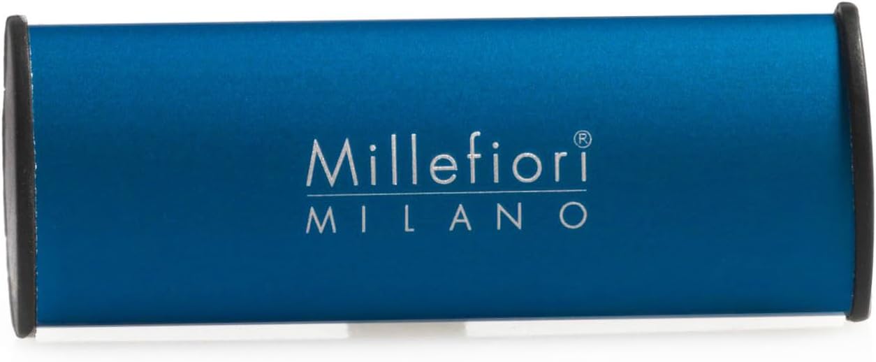 Detalle de Millefiori Milano Icon Profumatore per Auto Classic Legni & Spezie Blu – Profumo legnoso e speziato con clip universale