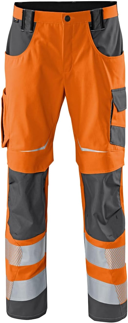 Detalle de KÜBLER REFLECTIQ 22078340-3797-102 – spodnie robocze z Cordurą i odblaskami
