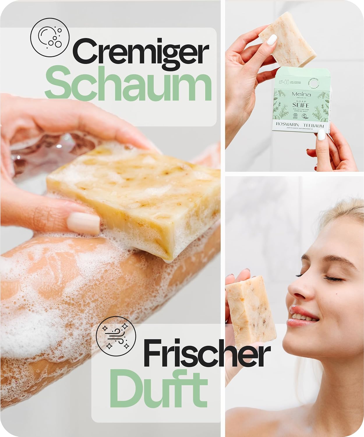 Detalle de Meina Naturkosmetik Teebaumöl Seife 100g