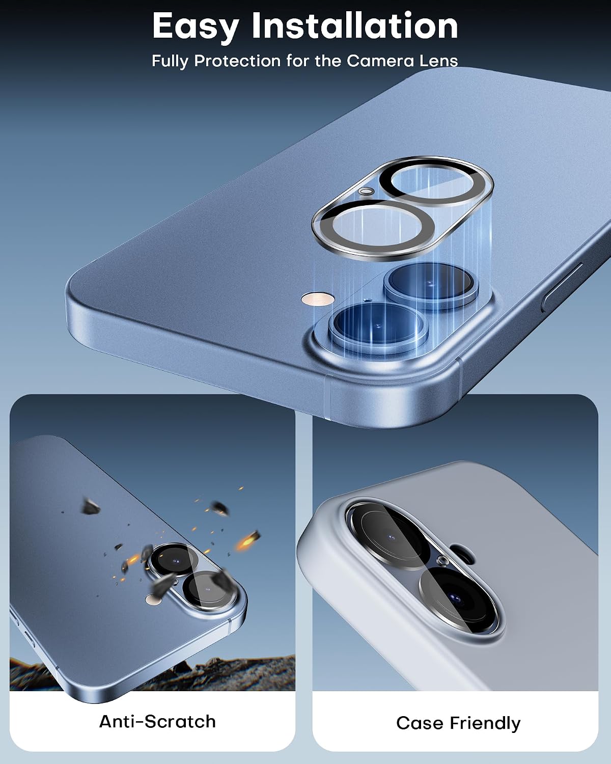 Thumbnail 6 de OMOTON Panzer für iPhone 17, 3+3 Stk.