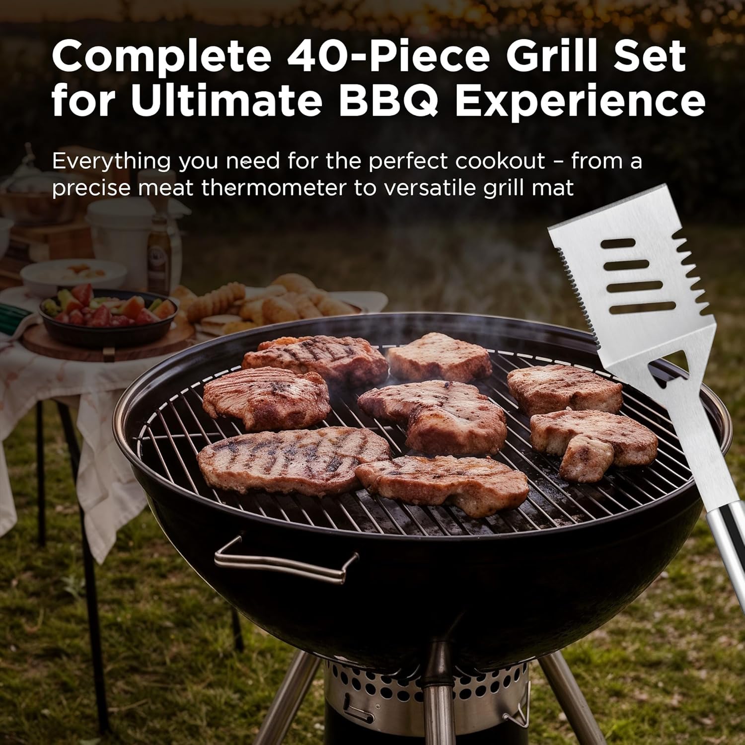Detalle 2 de Kaluns 40-Piece BBQ Grill Set 🍖