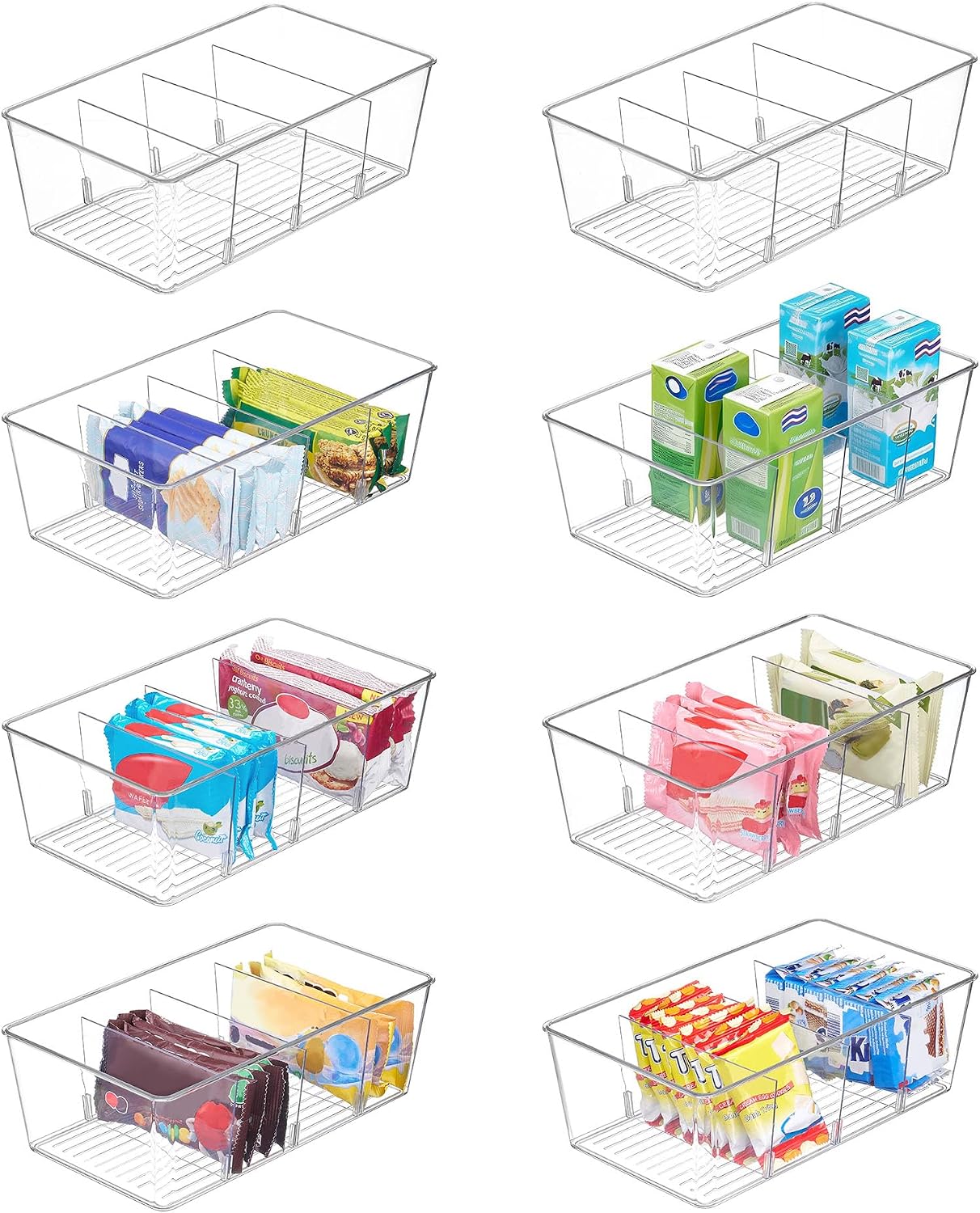 Vtopmart 8-Pack Food Storage Organizer Bins