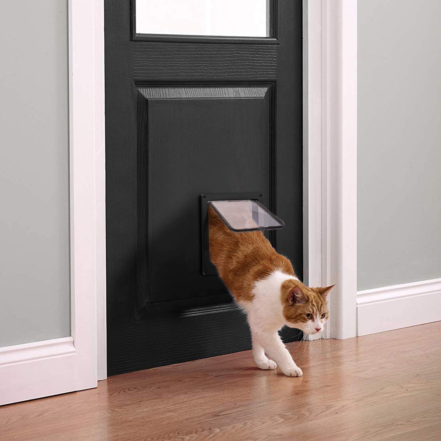 Detalle de Sailnovo Chatière de Porte XL – 4 positions verrouillable, résistante aux intempéries