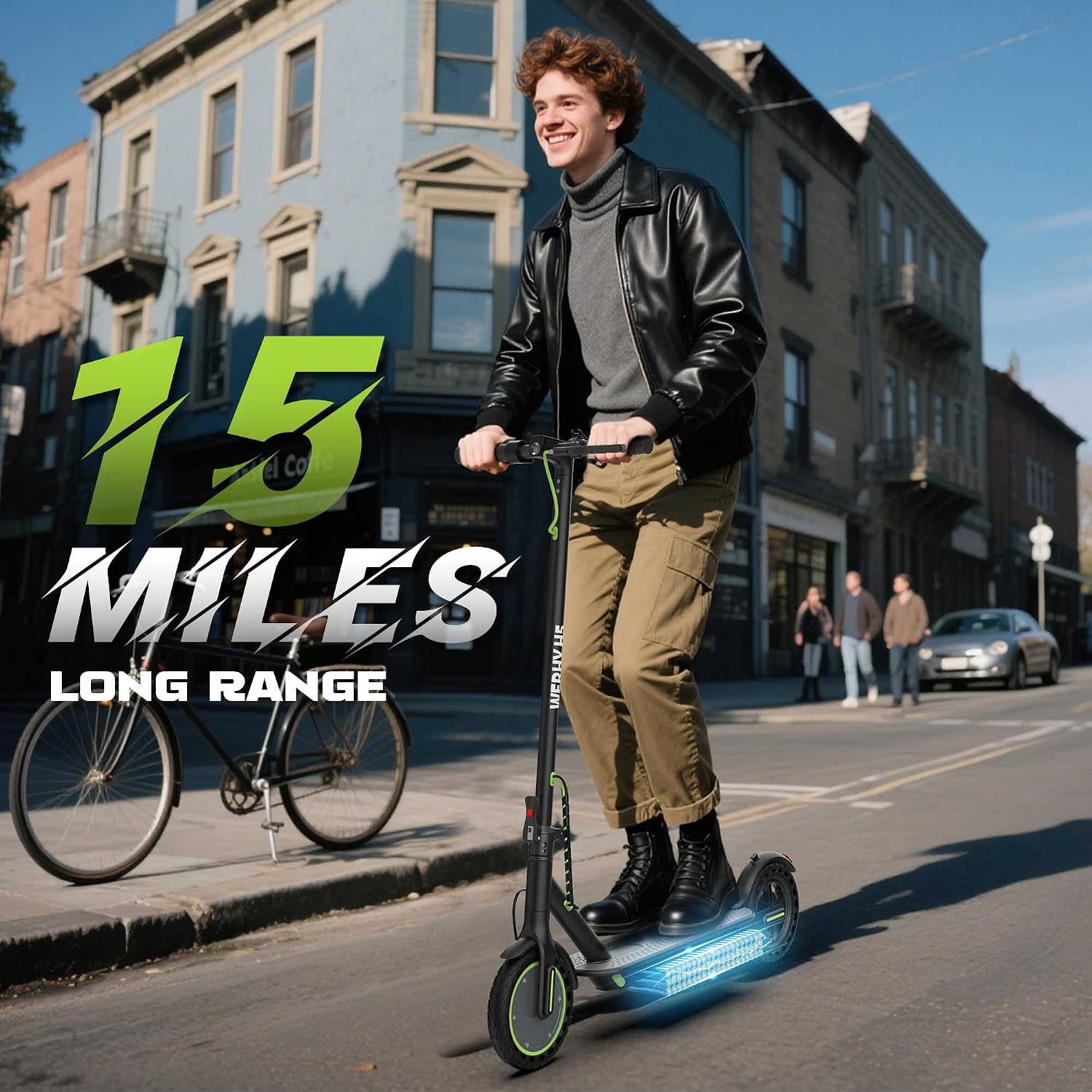 Detalle 2 de WERHY H5 Electric Scooter, 350W Motor, 8.5-Inch Tires, Folding Design