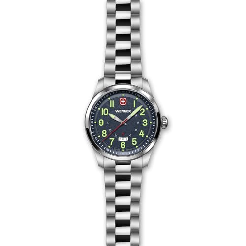 Detalle de Reloj Wenger Terragraph Analógico 43 mm: elegancia suiza y resistencia diaria