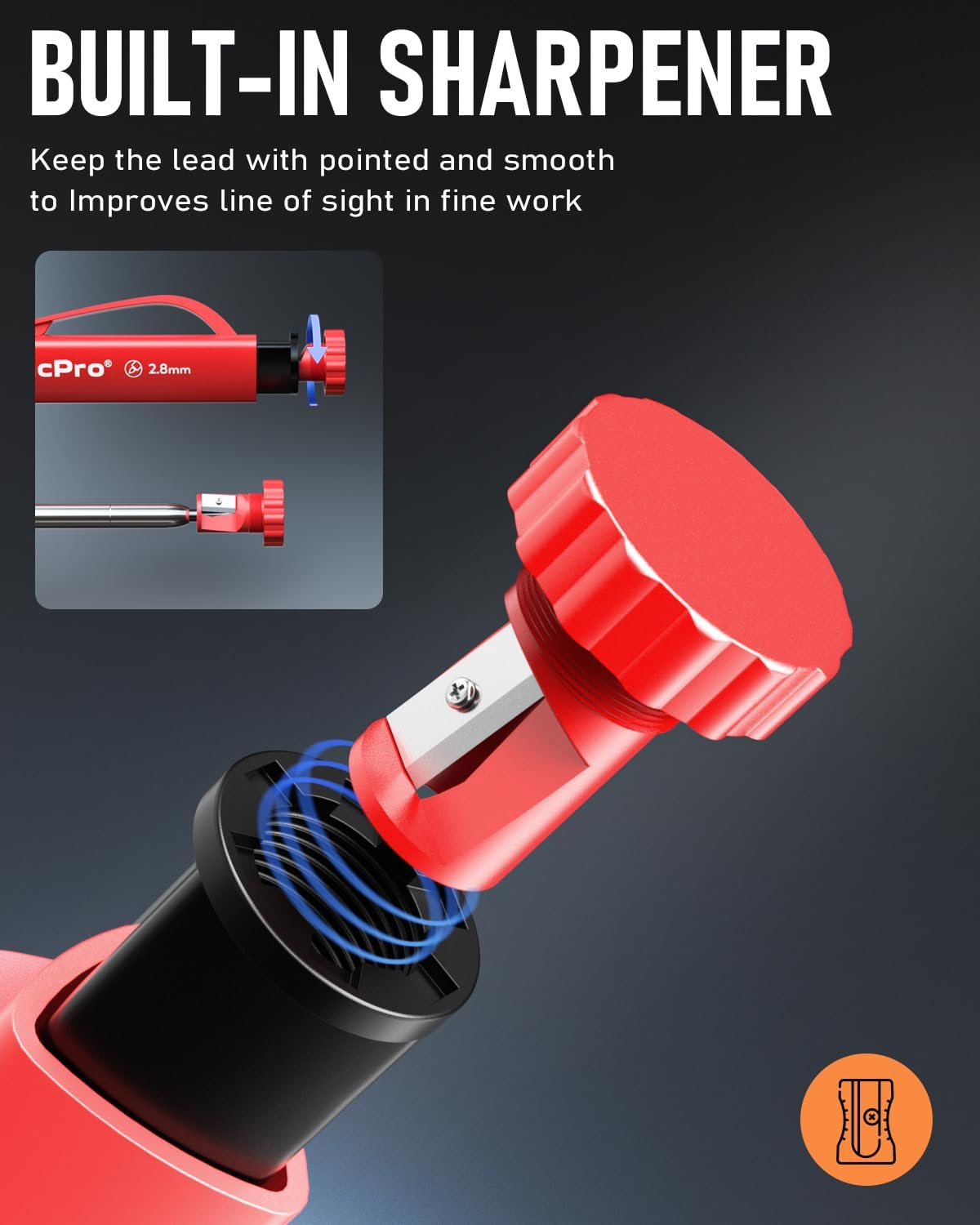 Thumbnail 1 de Nicpro 3‑in‑1 Carpenter Pencil Set with 54 Refills
