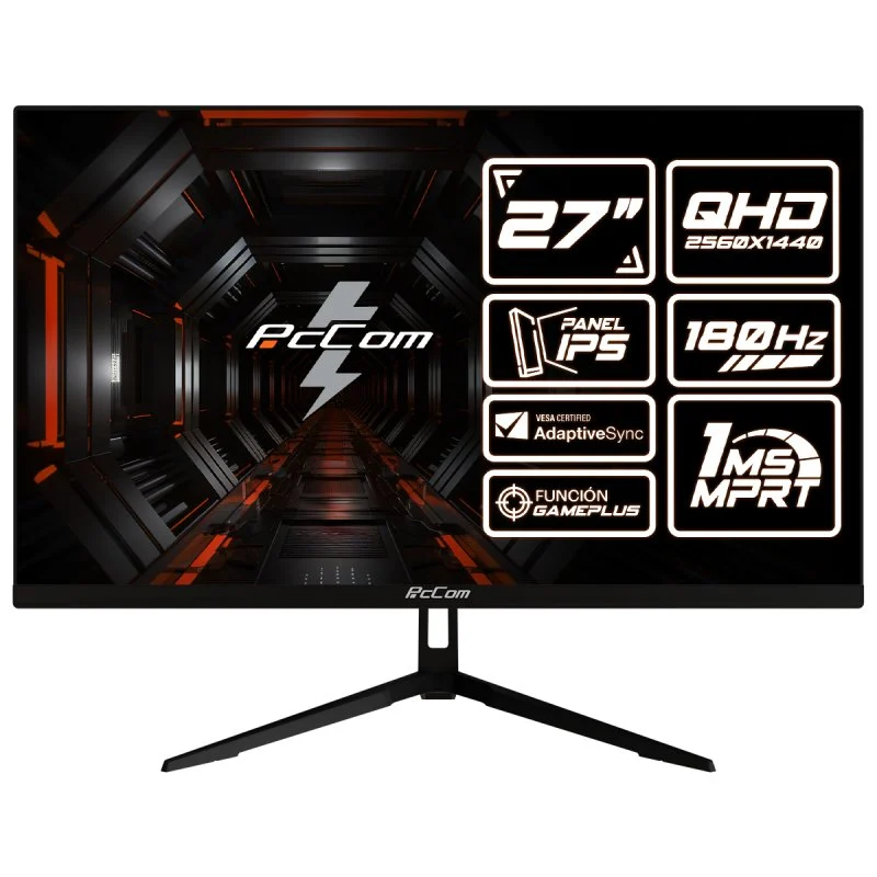 Detalle de PcCom Elysium Pro 27" IPS QHD 180Hz 1ms: monitor gaming con nitidez y fluidez