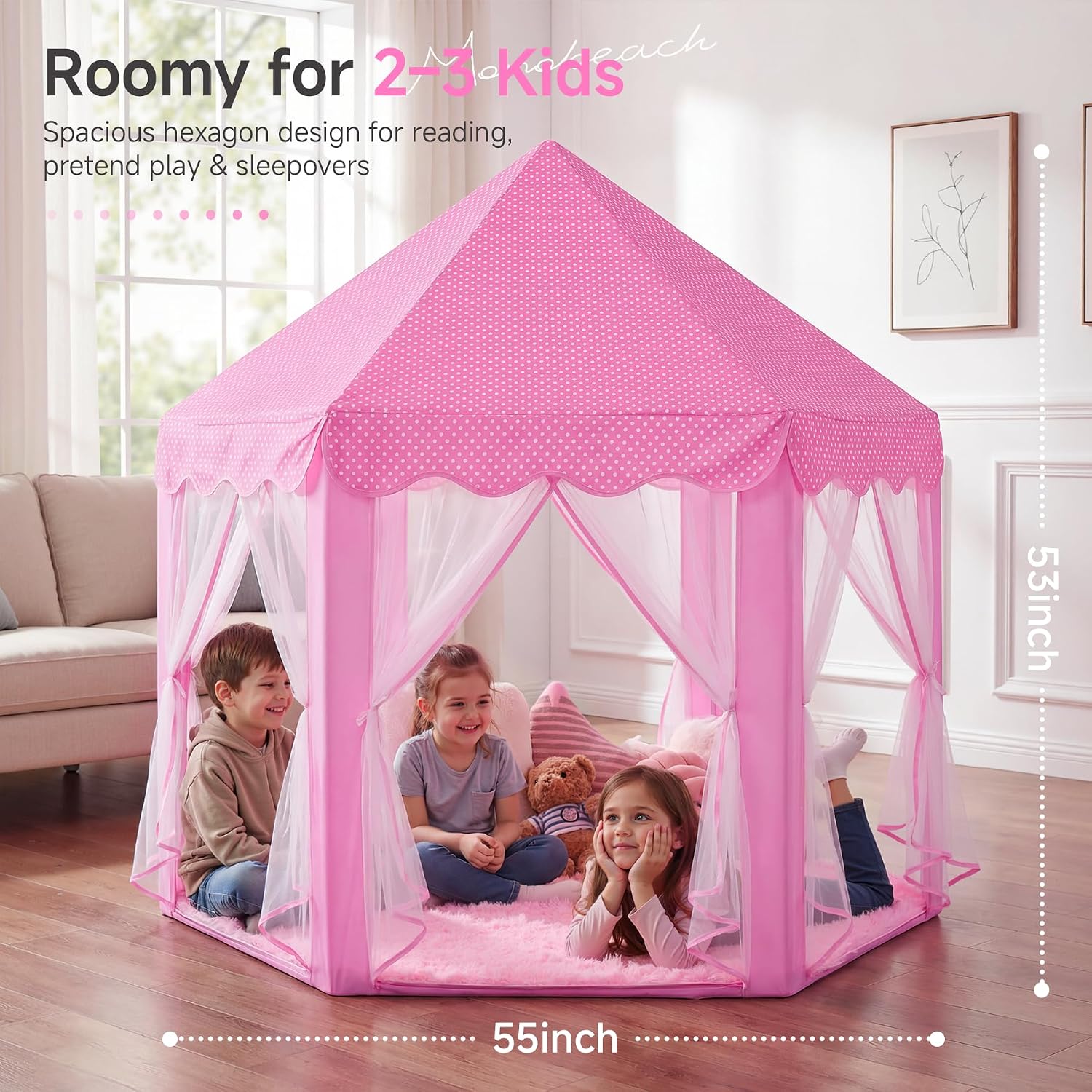 Detalle 2 de Monobeach Princess Tent 55 x 53 Playhouse