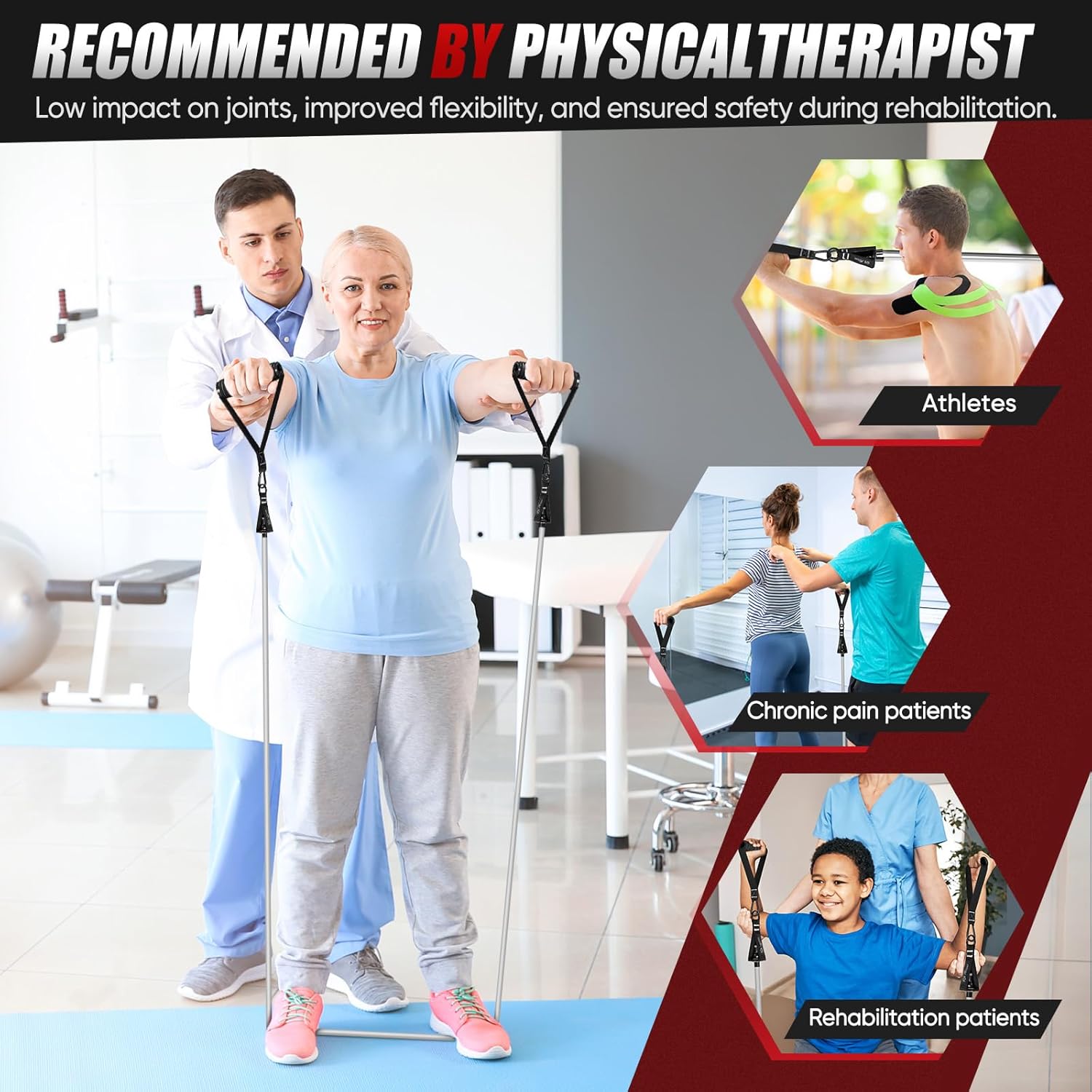 Thumbnail 4 de HPYGN Resistance Bands 5‑Tube Set