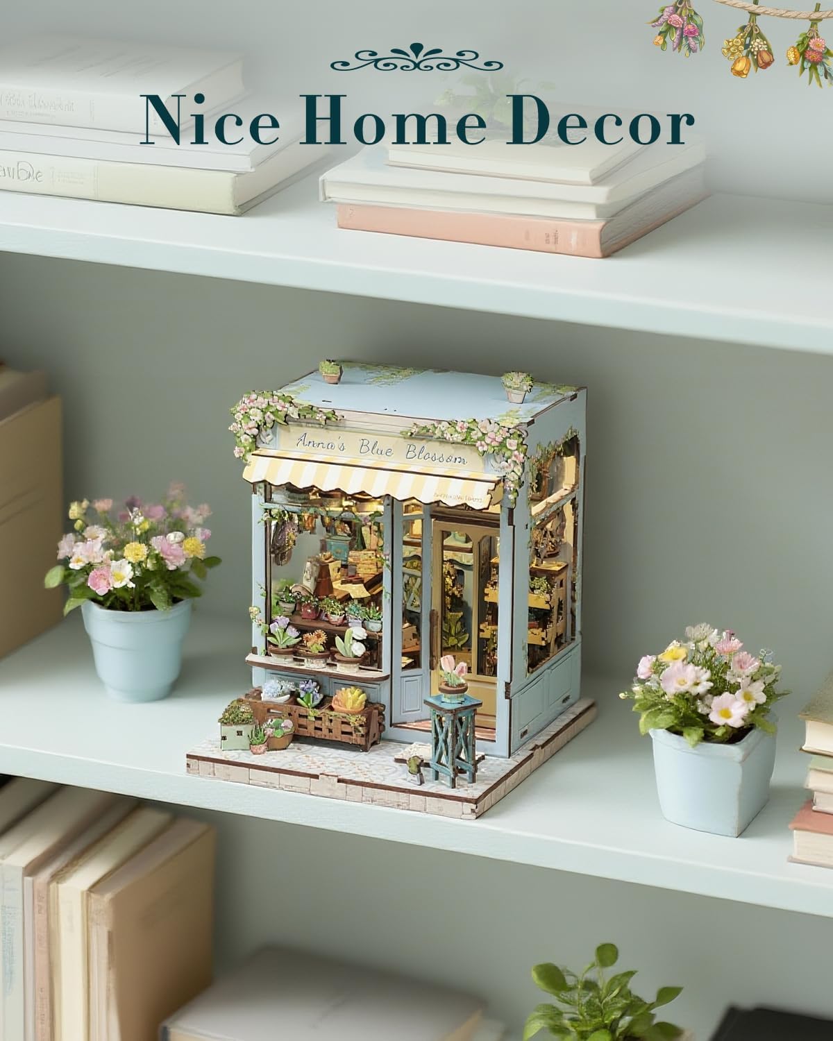 Detalle de Cutefun DIY Book Nook Kit 265 piezas
