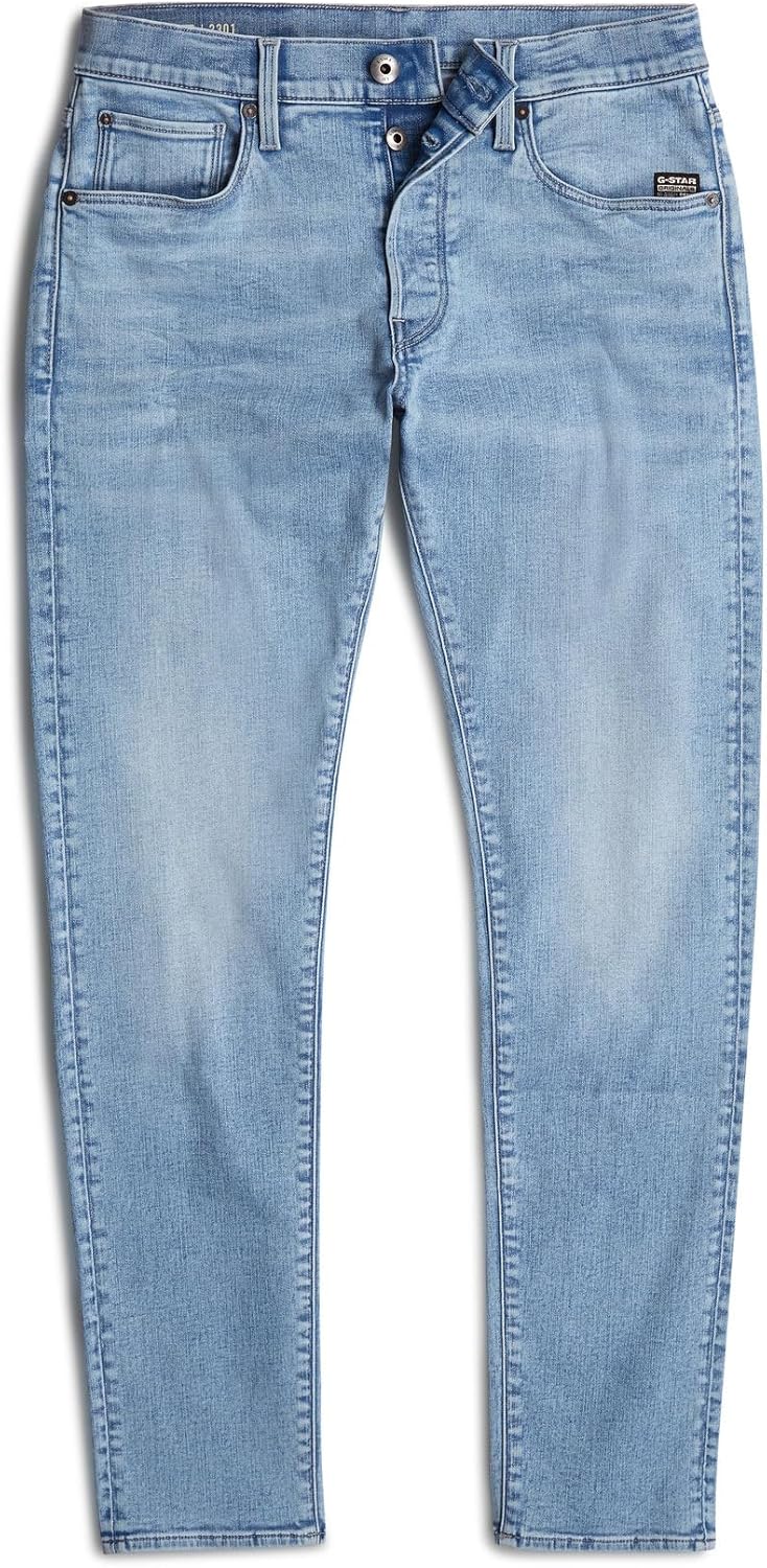 Detalle de G-Star Herren 3301 Slim Jeans – Slim Fit mit Midrise und klassischem Five-Pocket-Design