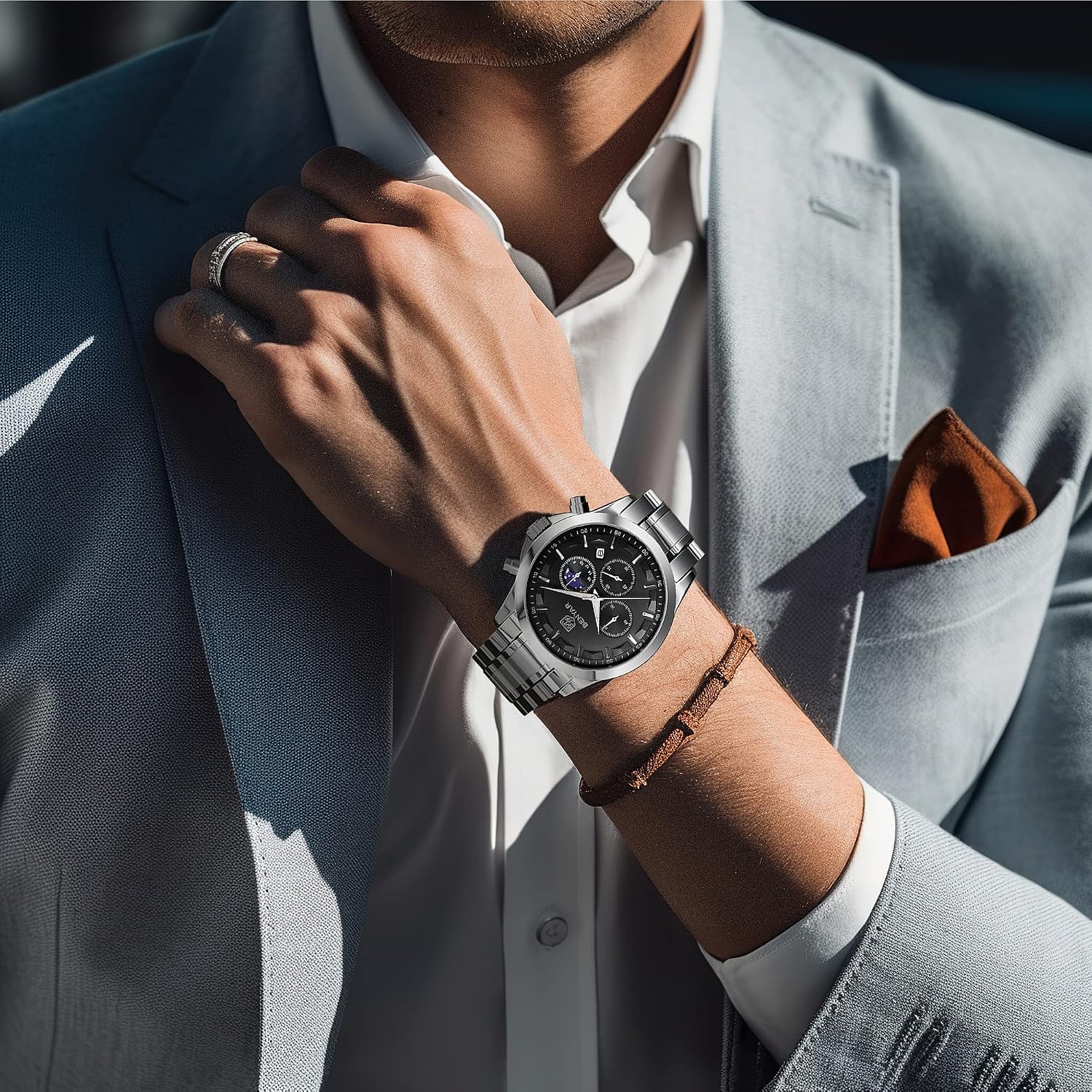 Detalle de BY BENYAR Chronograph Herrenuhr 3ATM
