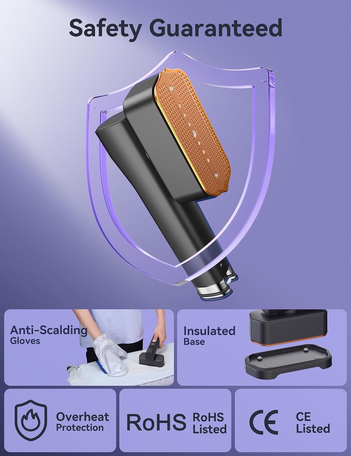 Thumbnail 6 de Sundu Clothes Steamer: Portable 2-in-1 Travel Iron with LED Display