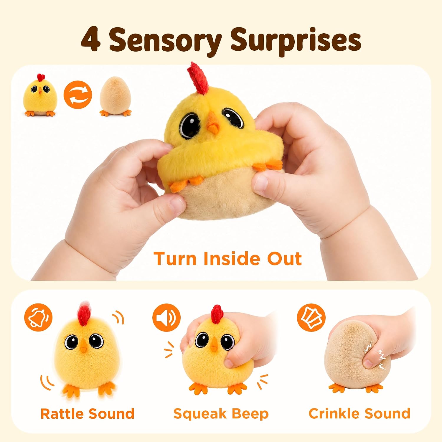 Thumbnail 2 de Tiny Wonders Plush Rattle Toy
