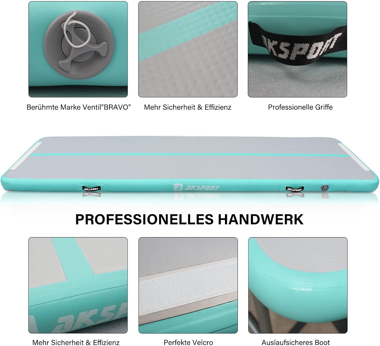 Thumbnail 4 de AKSPORT Air Matte Track Tumbling Matte 4 m Gymnastikmatte 🤸