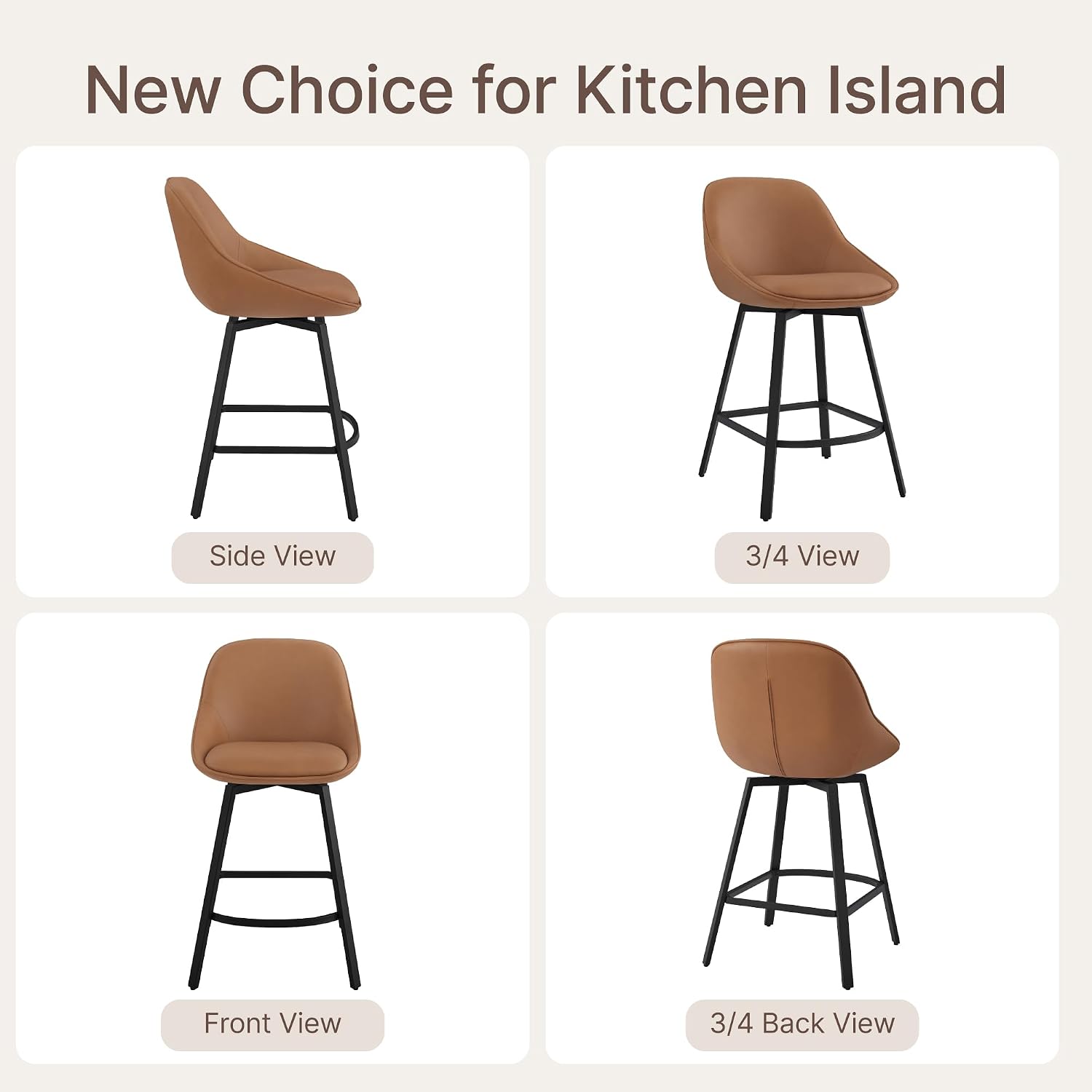 Thumbnail 6 de KISLOT Counter-Height Stools 26-Inch