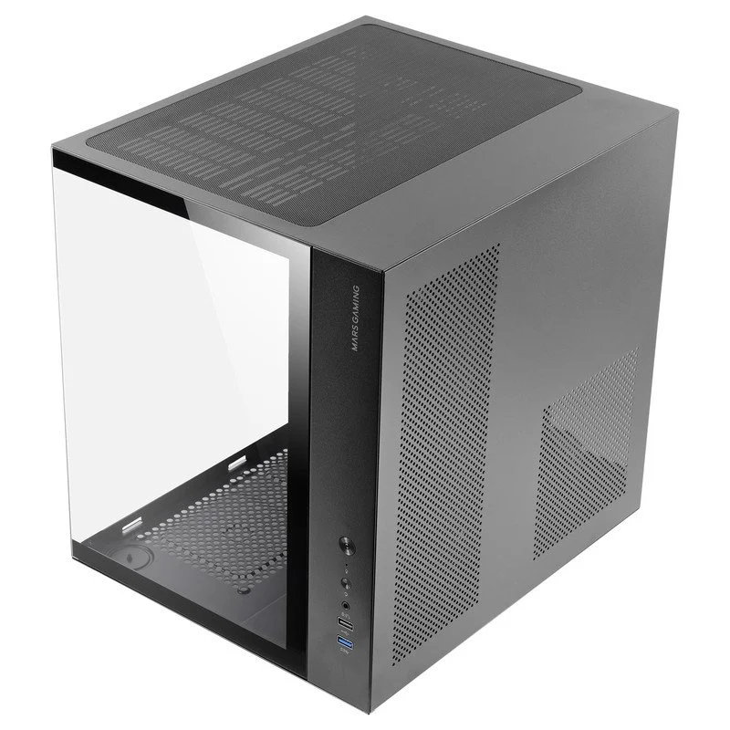 Detalle de Mars Gaming MCV-ONE: Caja Gaming ATX con doble cristal templado y ventilador FRGB de 12 cm