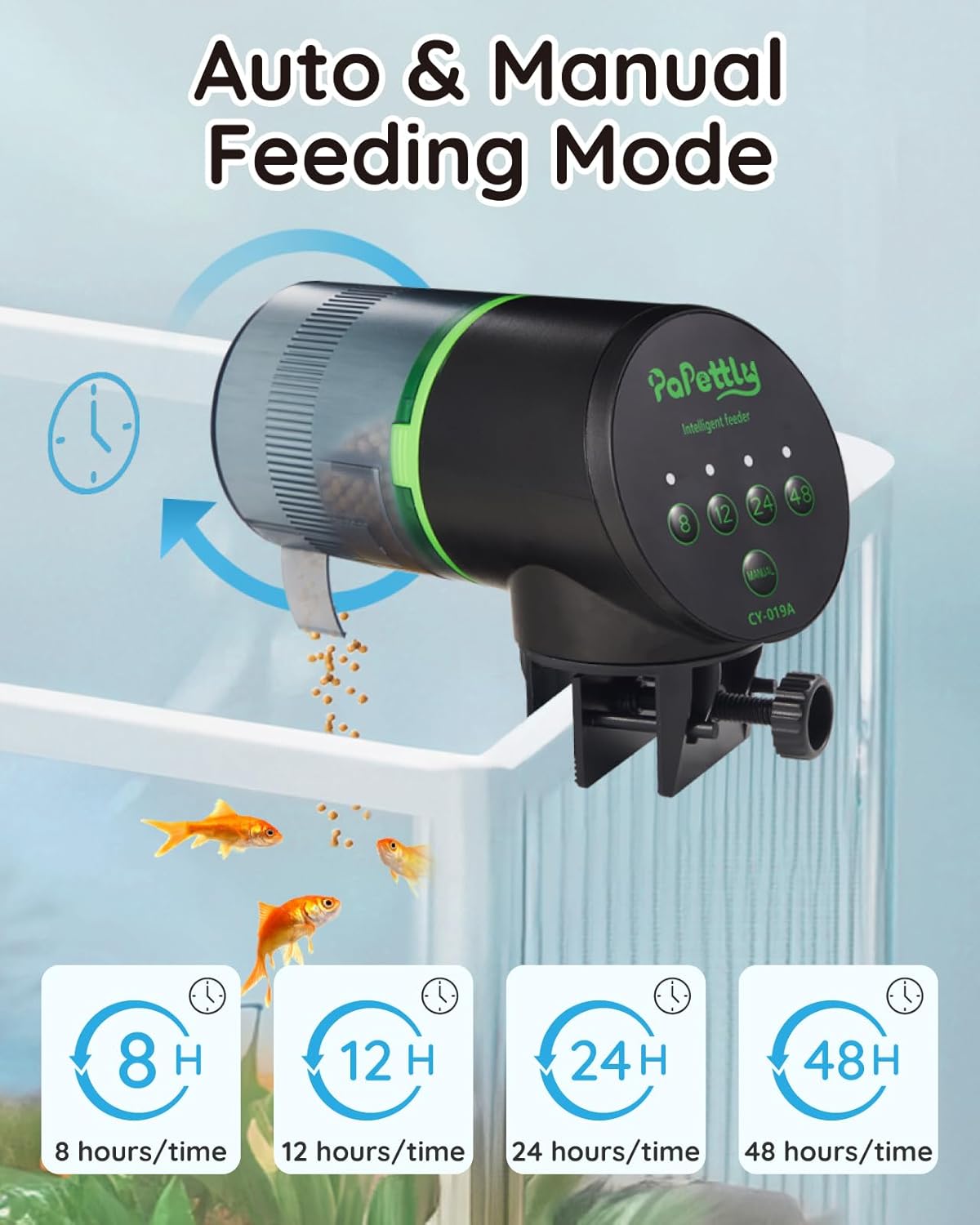 Detalle de Automatic fish feeder timer for aquarium