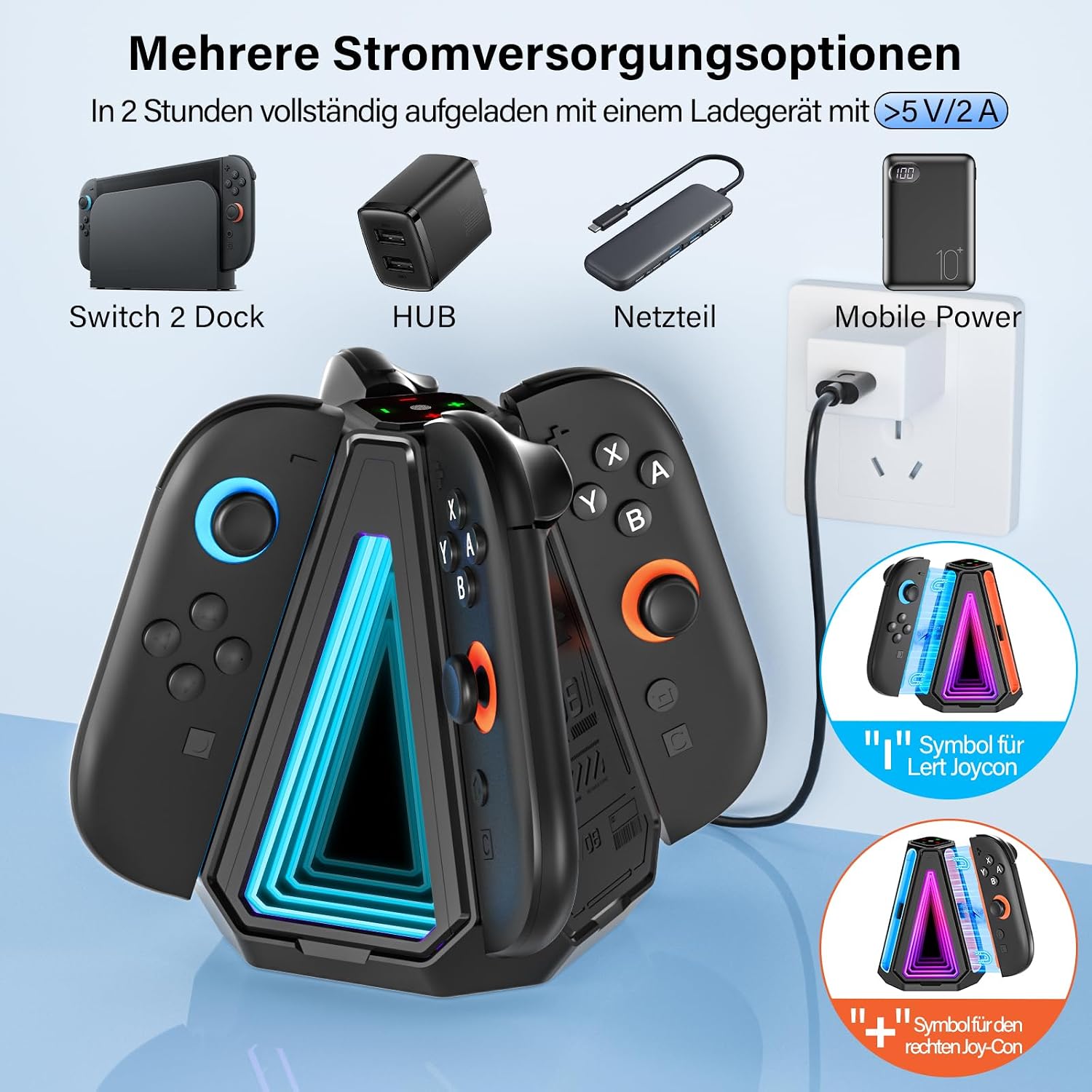 Thumbnail 3 de ZRZLMVP Switch-Controller-Ladestation 4 in 1