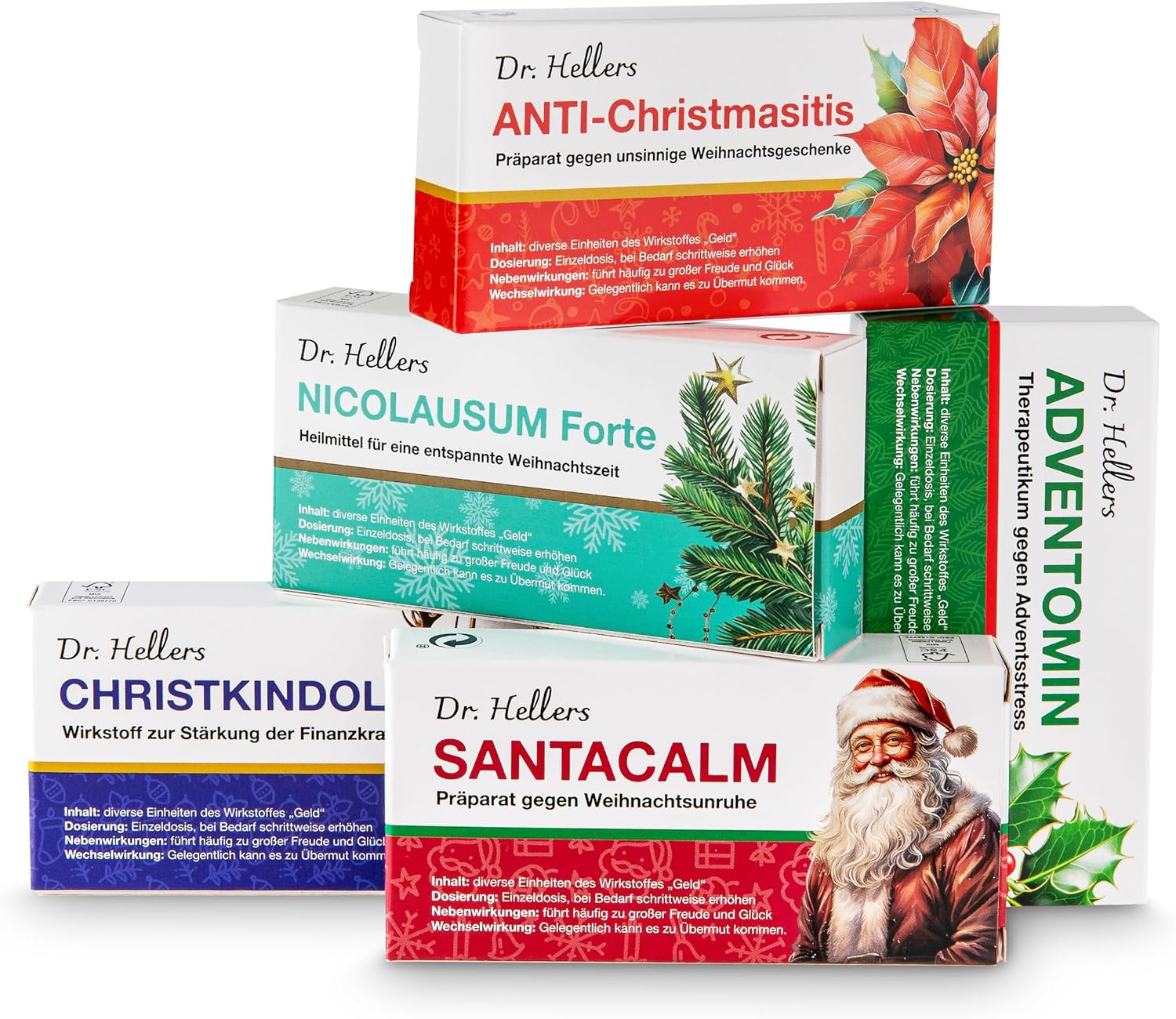 Thumbnail 1 de Geld Geschenkverpackung Set im Medizin-Stil für Weihnachten – lustige Faltschachteln für Gutscheine und Geldgeschenke