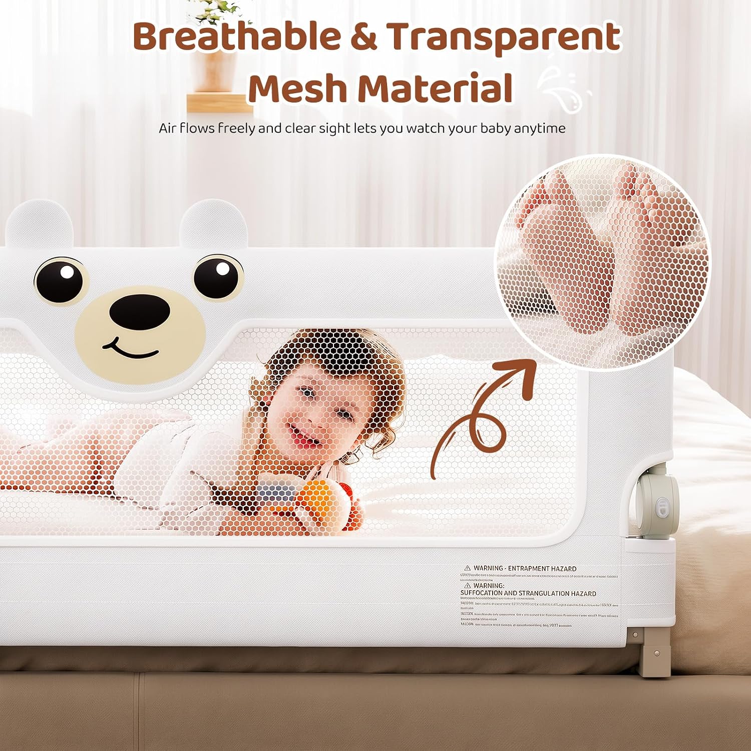 Thumbnail 4 de Foldable Toddler Bed Rail, 71-inch