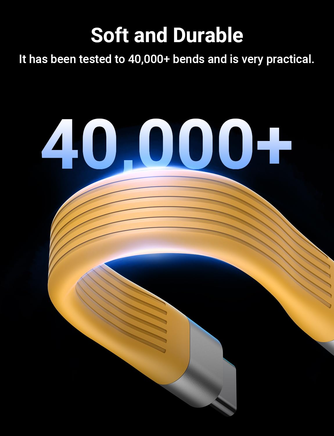 Thumbnail 5 de VAFOTON 240W Short USB-C Cable (6-inch) — USB-C to USB-C, 40Gbps, 8K60, Thunderbolt 3/4 Compatible
