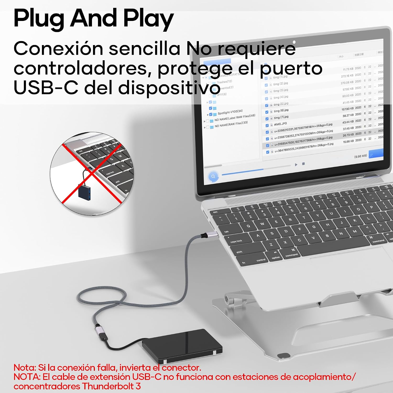 Thumbnail 1 de Cable USB C 1M 20 Gbps 240W - Compatible iPhone y MacBook 🔌
