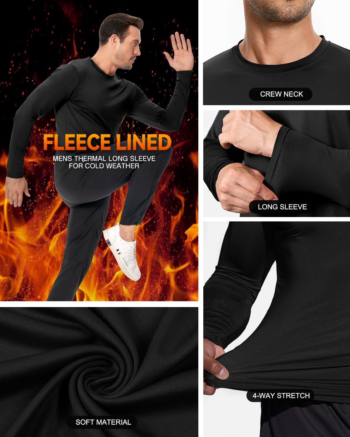 Thumbnail 5 de Boyzn Langarmshirt Herren Pack (1er/3er/5er) mit UPF 50+ – Schnelltrocknend, atmungsaktiv und bequem
