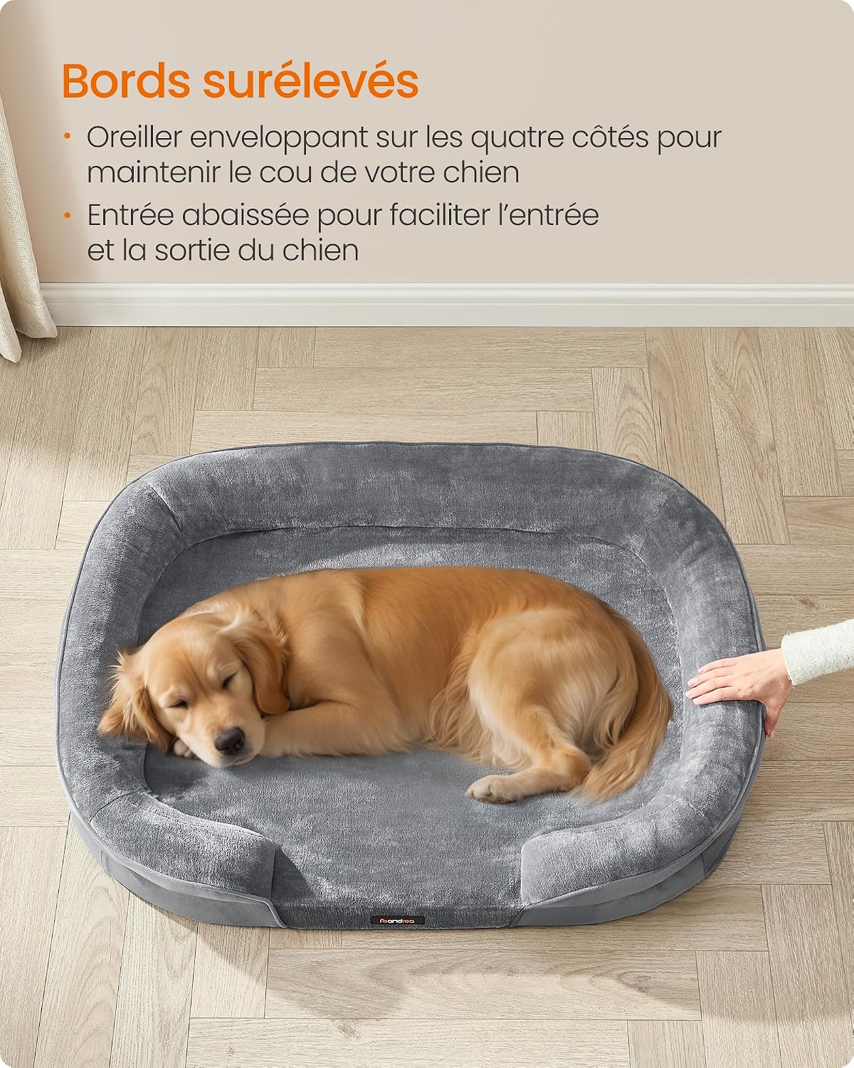 Detalle 2 de Feandrea PGW283G01 Panier chien grande 106 x 76 cm