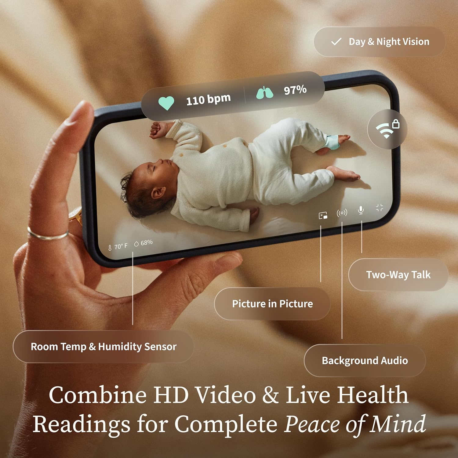 Thumbnail 2 de Owlet Dream Duo (Gen 3) Smart Baby Monitor All-in-One Bundle