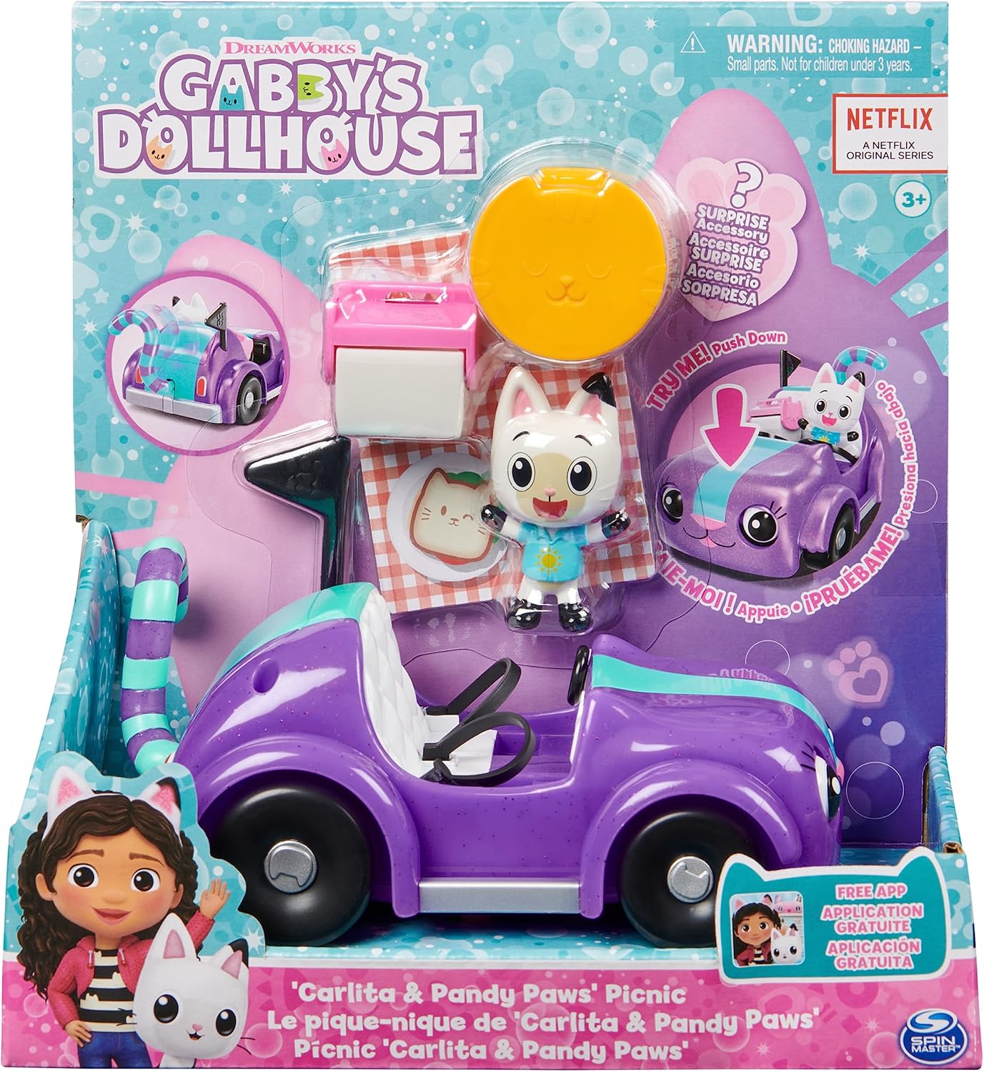 Detalle 2 de DreamWorks Gabby’s Dollhouse Carlita toy car