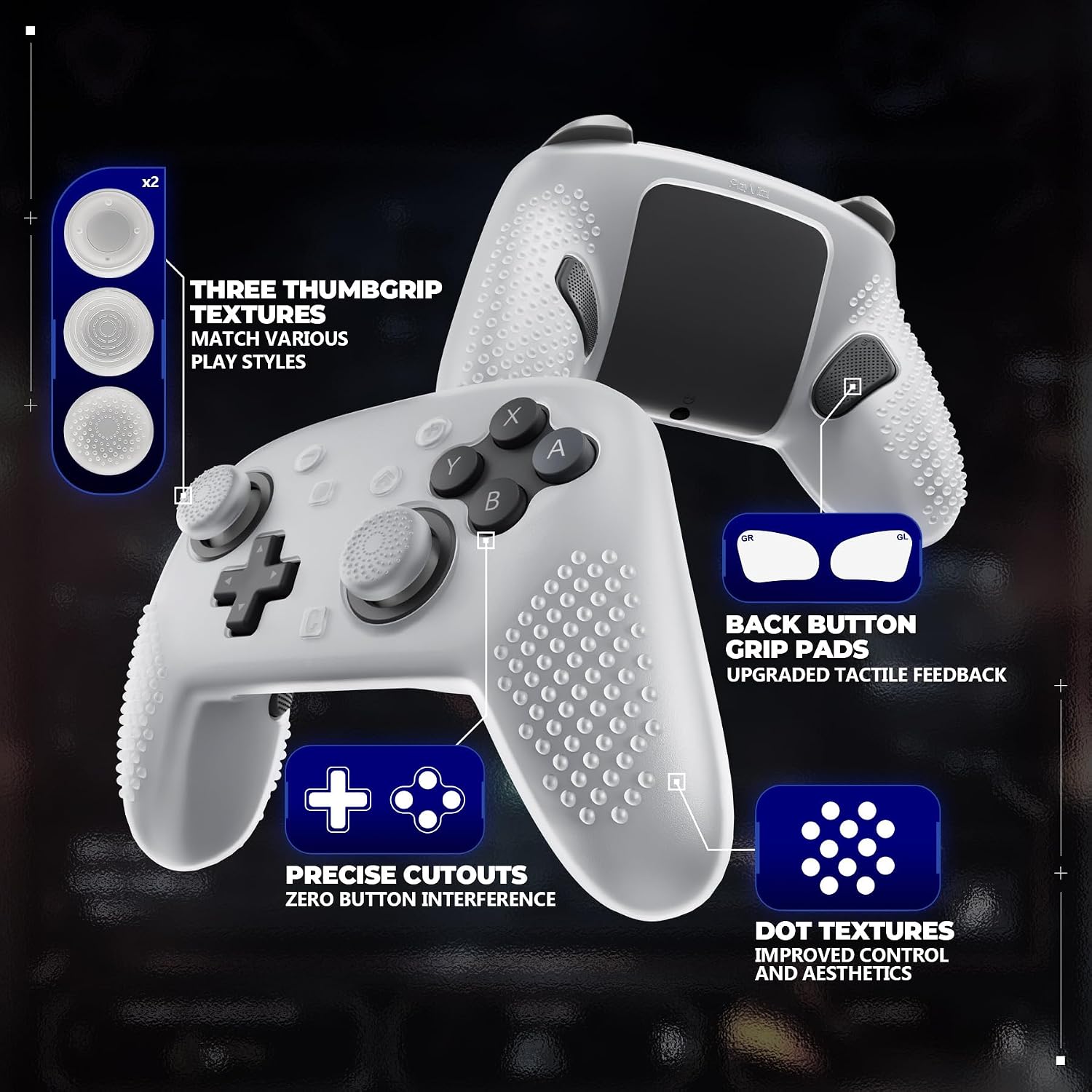 Thumbnail 5 de PlayVital Silicone Cover Skin for Nintendo Switch 2 Pro Controller