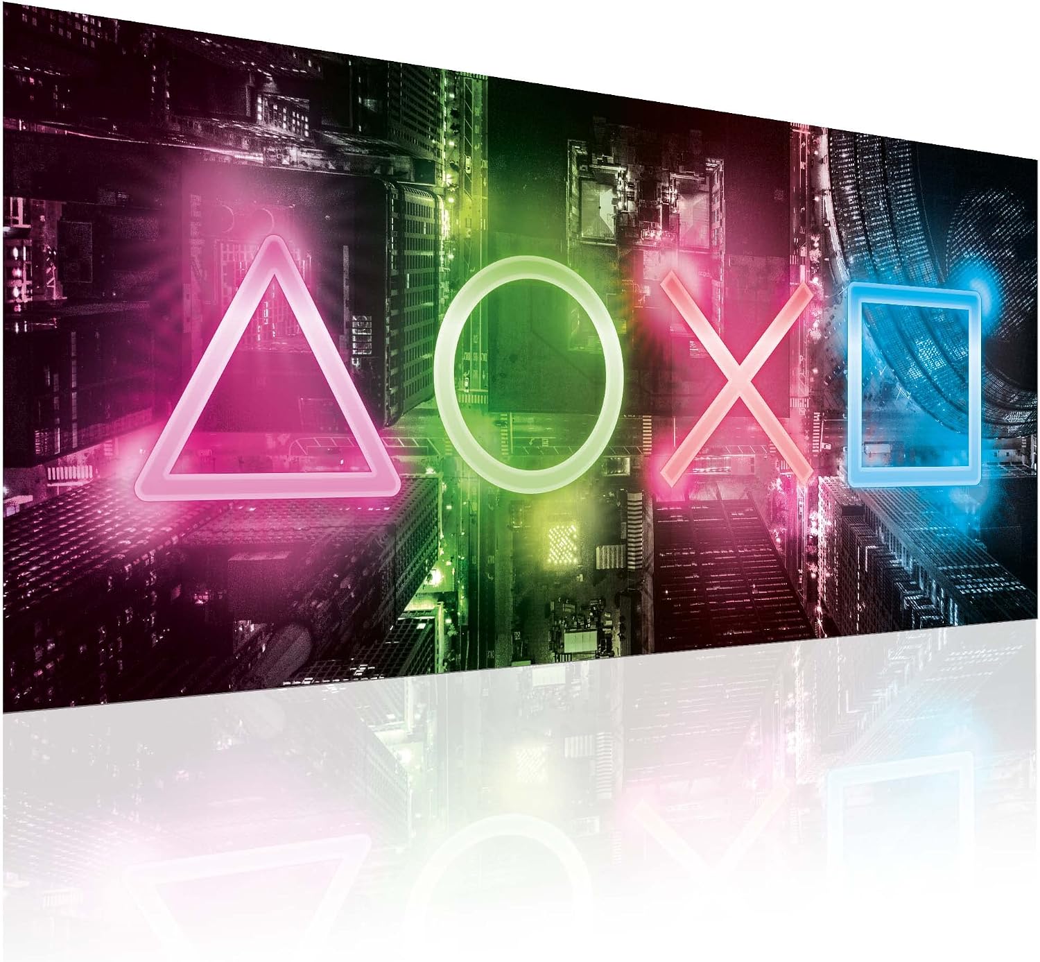 Detalle de GOODS+GADGETS Poster Gamer XXL 100 x 45 cm – neon gamingposter