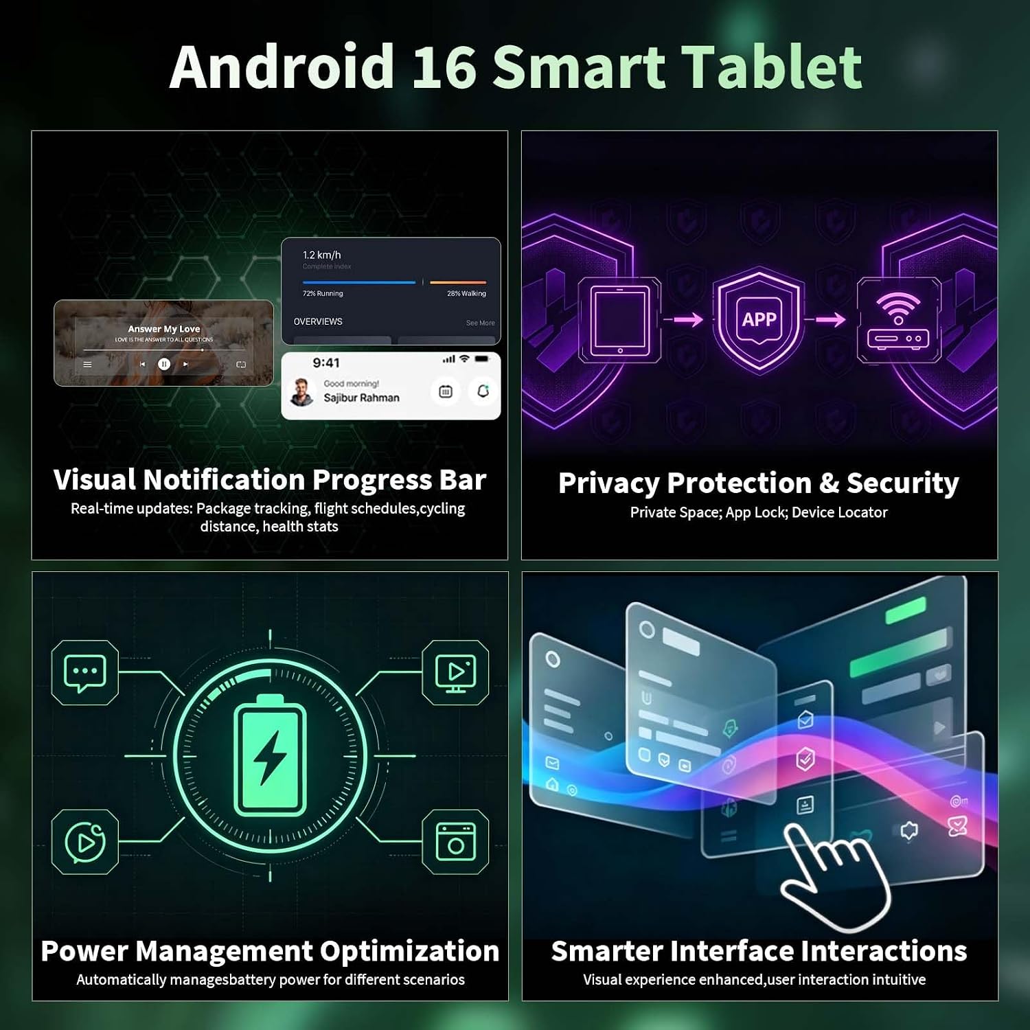 Detalle 2 de Android 16 Tablet, 10.1-Inch