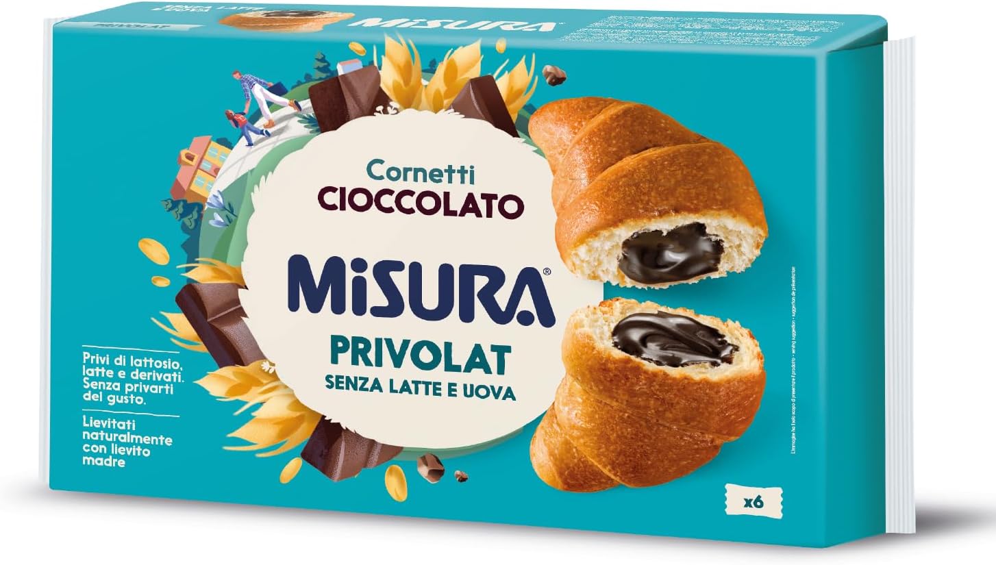 Detalle 2 de Misura Tortine al Cioccolato Privolat – Senza Latte e Uova, confezione da 240 g
