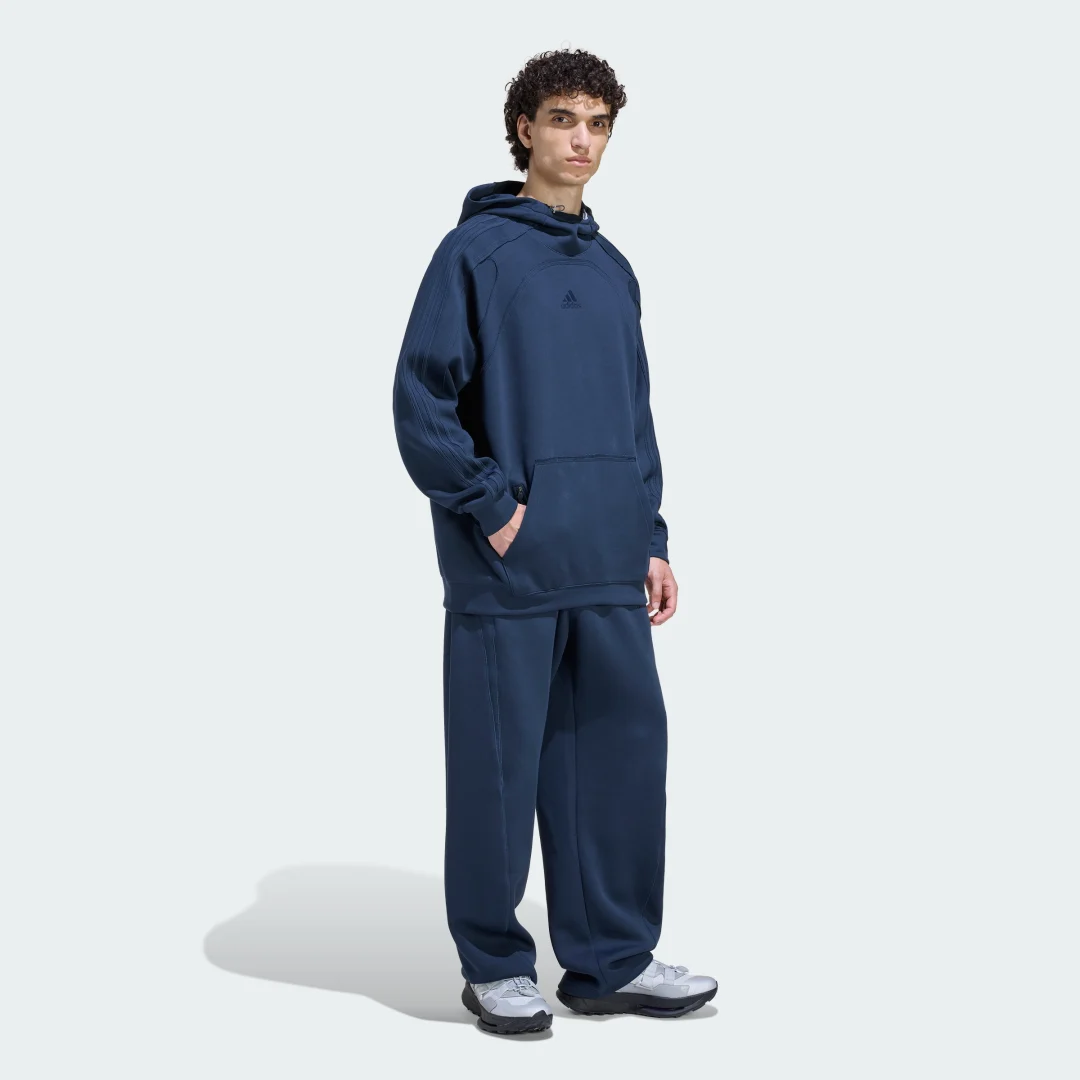 Detalle de Sudadera con capucha Spacer Cutline de Adidas (Azul)