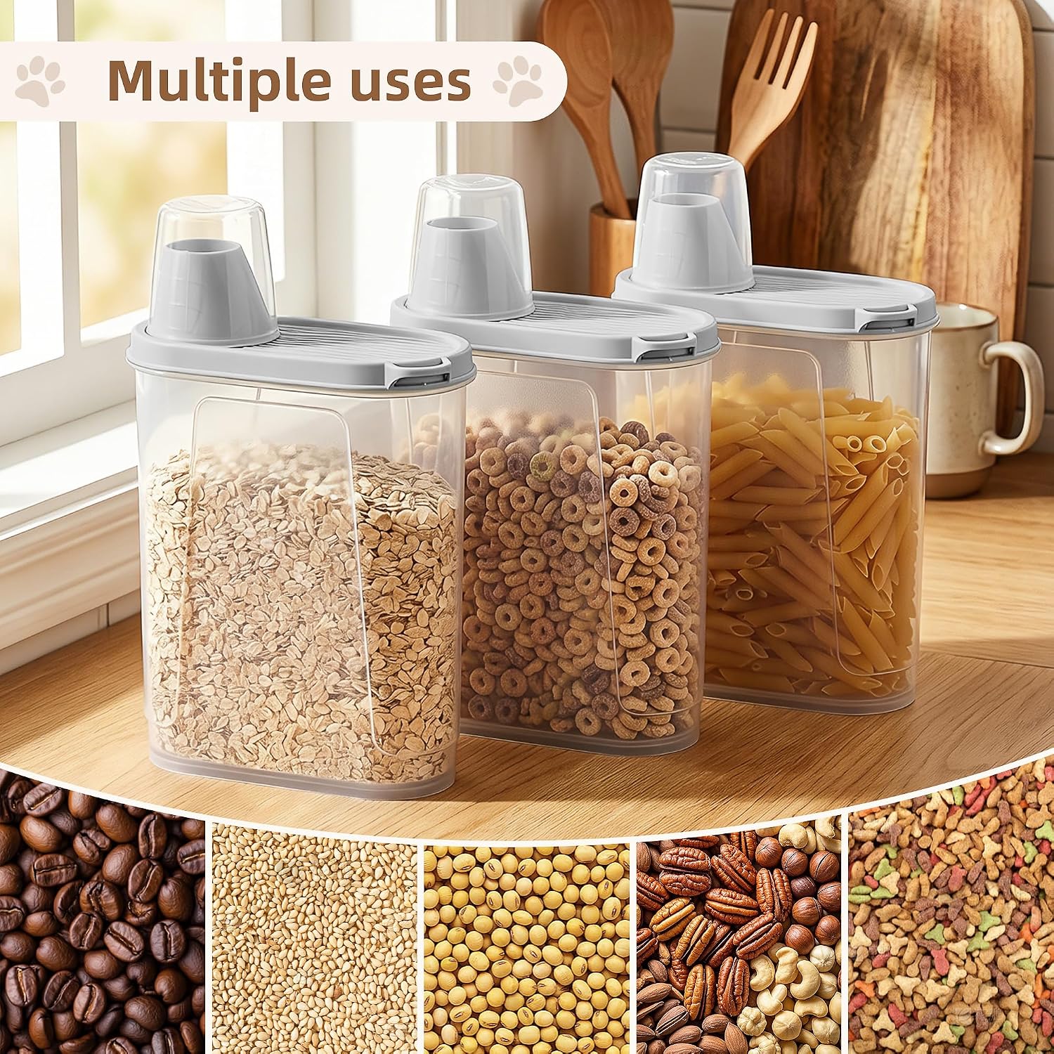 Detalle 2 de Citylife 2 Pack Dog Food Container 2.3L