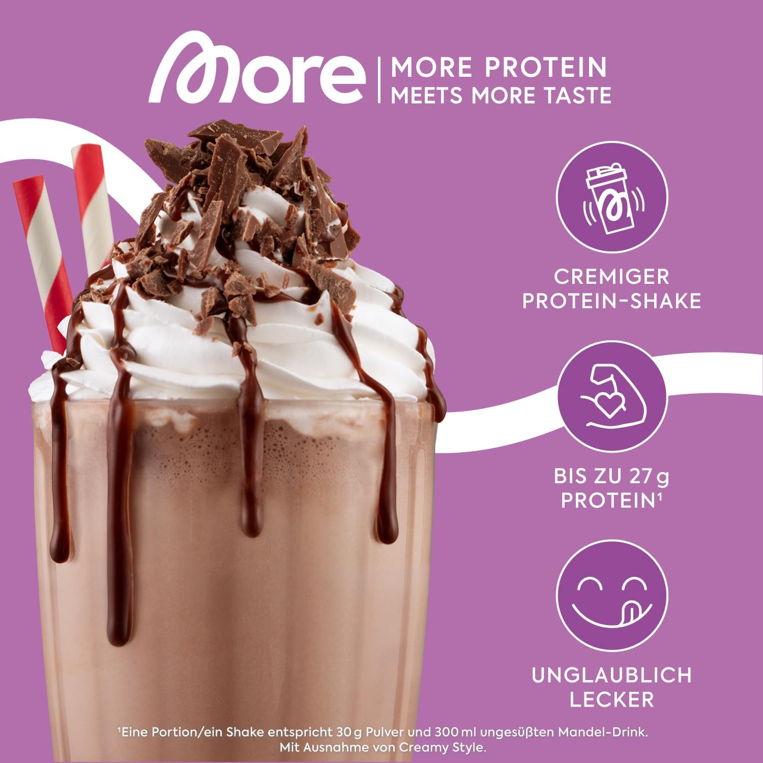 Thumbnail 1 de MORE Protein Trinkschokolade 600 g Proteinpulver 🍫