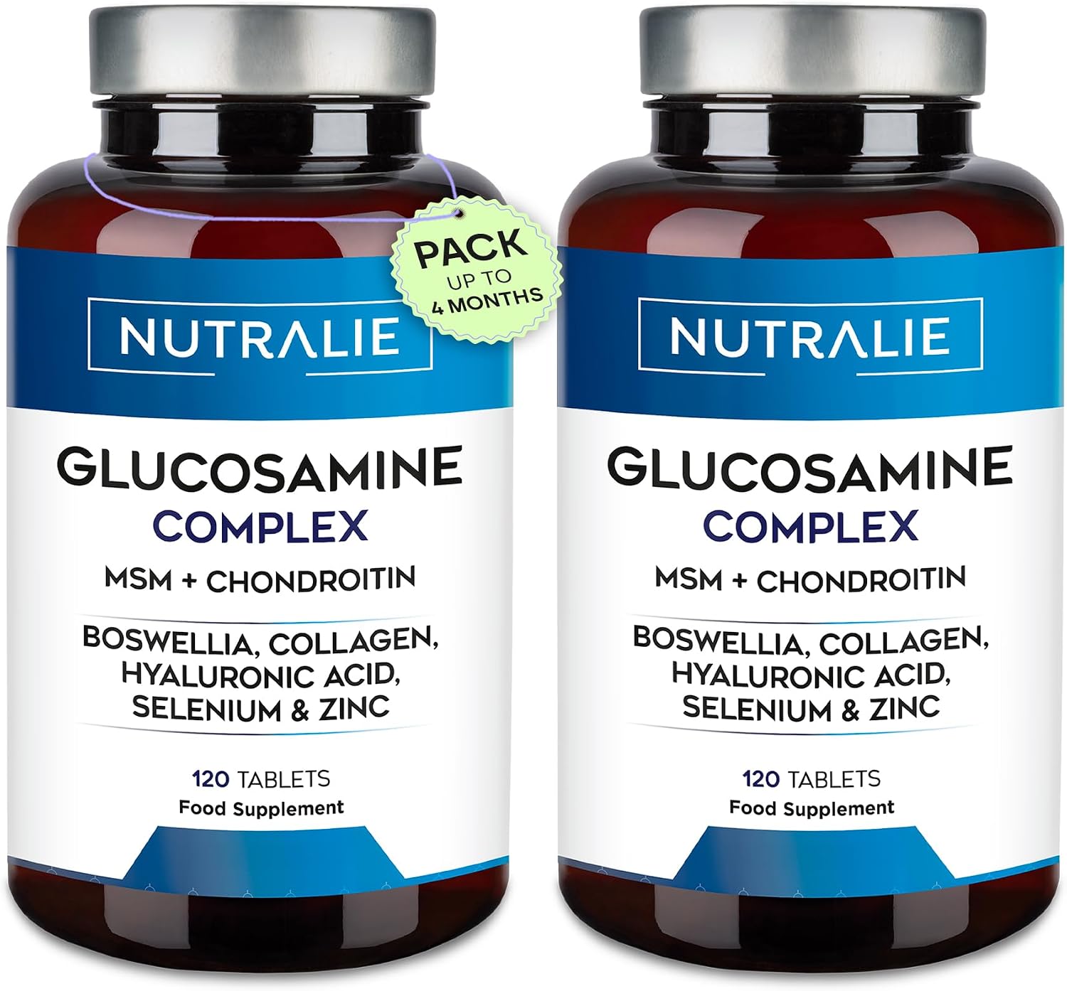 Detalle 2 de Nutralie NUTGLUSA120 Glucosamine Complex Tablets with Chondroitin, MSM and Collagen