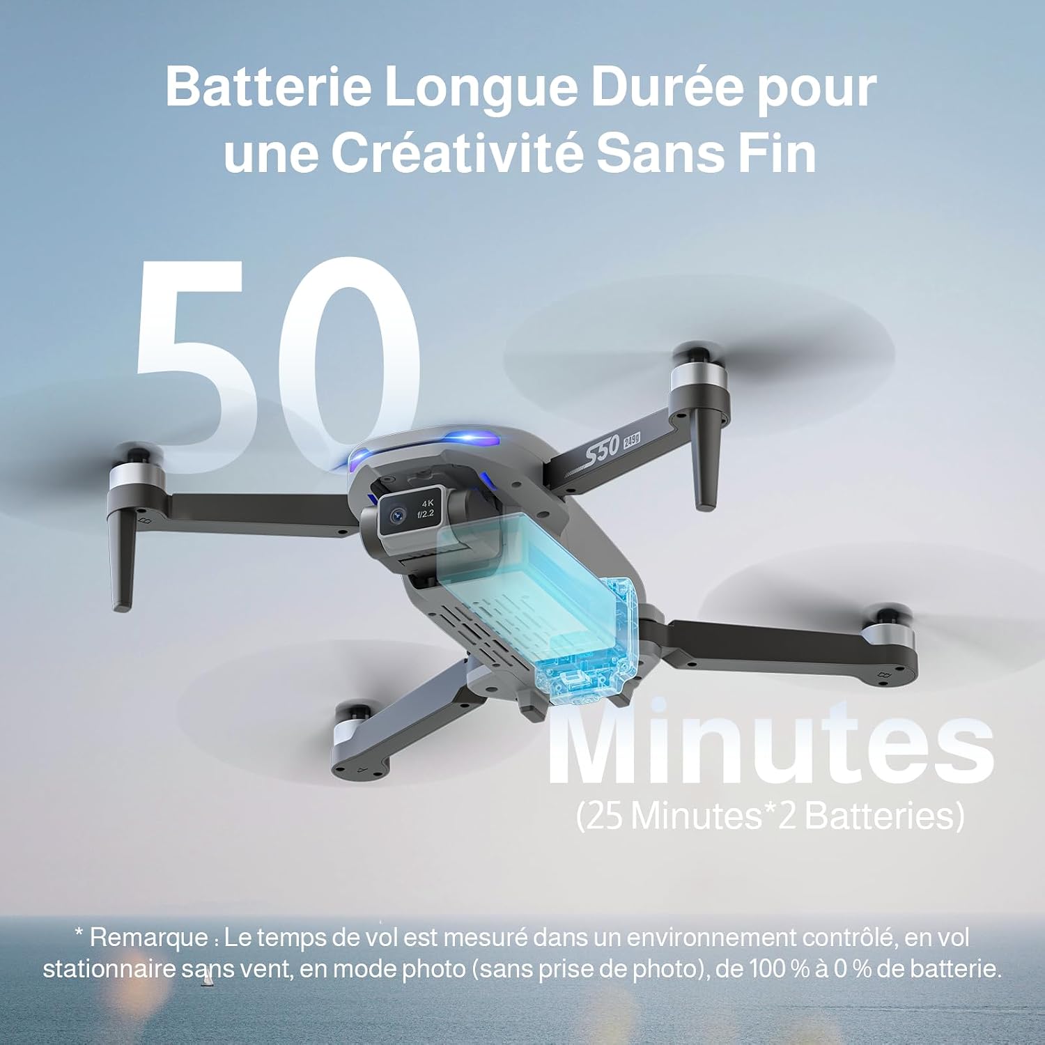 Thumbnail 3 de Ameta S50 Lite DR-ATS50G-drone met 4K-camera, GPS en FPV